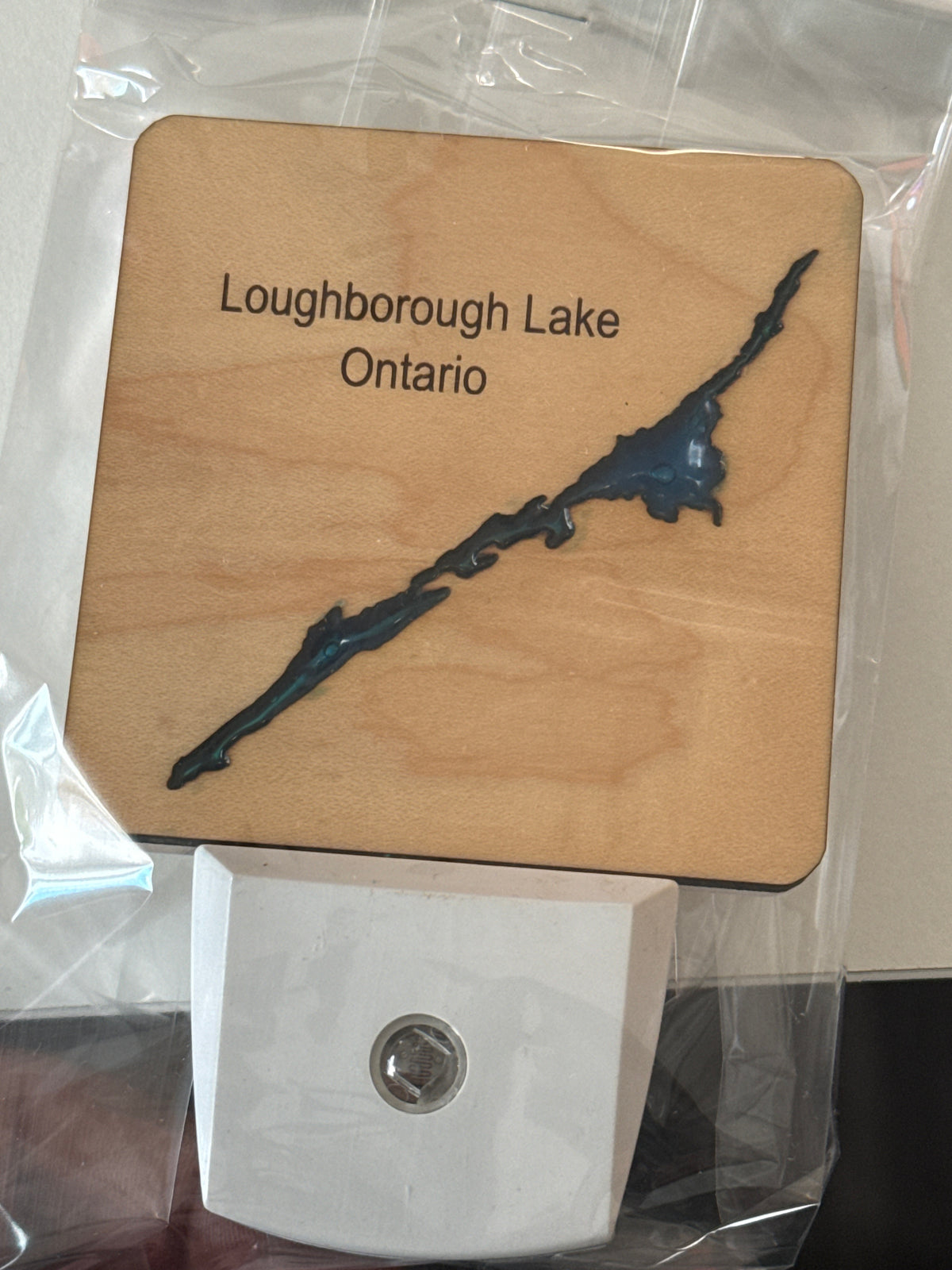 Wood and Resin Lake Nightlight by Goodwin Greetings