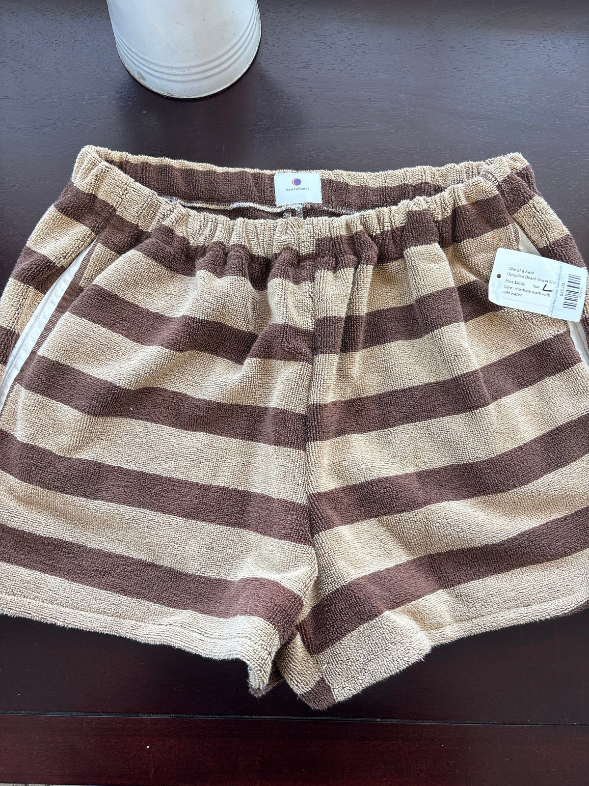 Handmade Repurposed Towel Shorts by Sew So Nancy