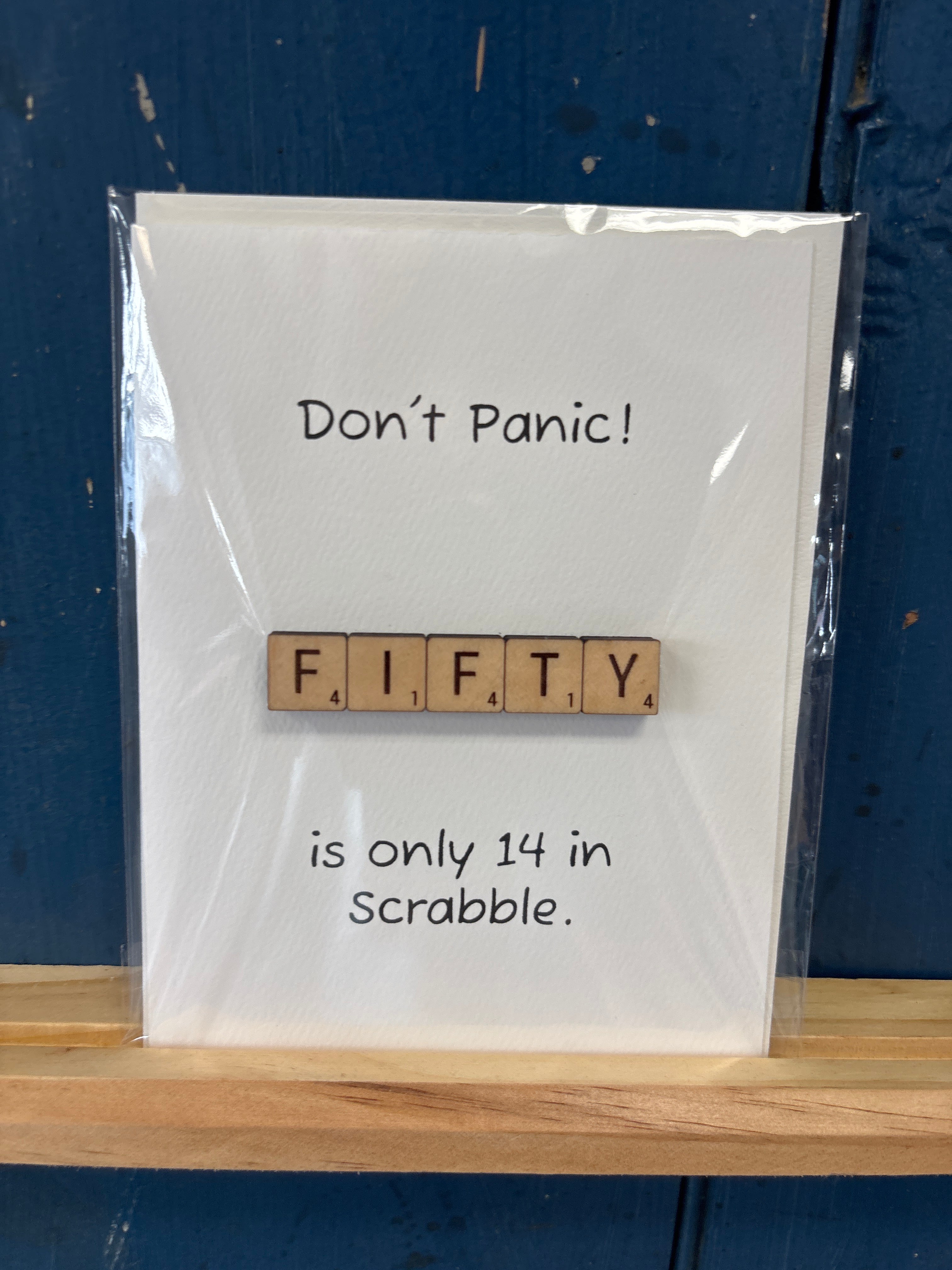 Scrabble-Themed Birthday Card