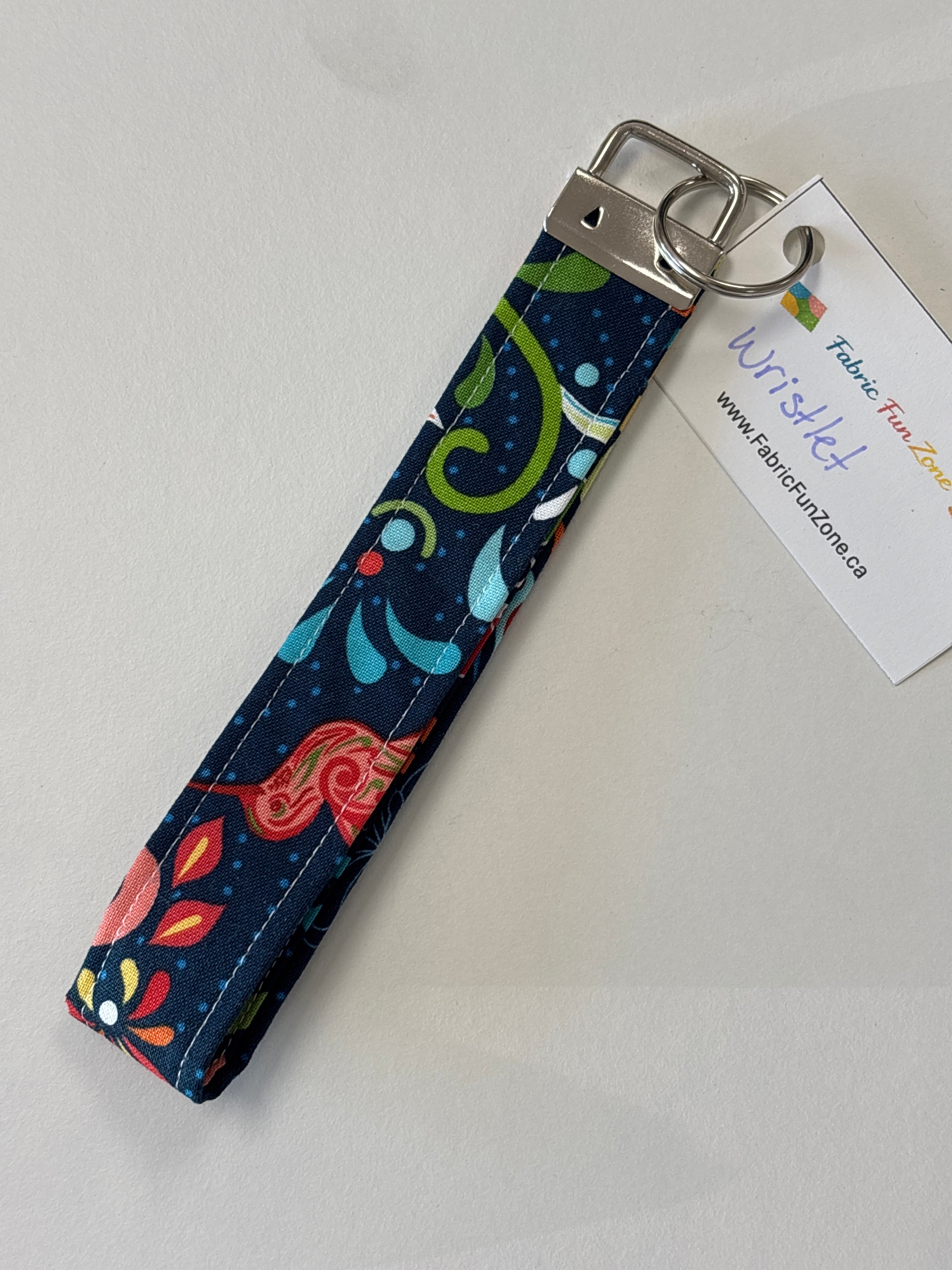 Wristlet Locally Handmade by Fabric Fun Zone