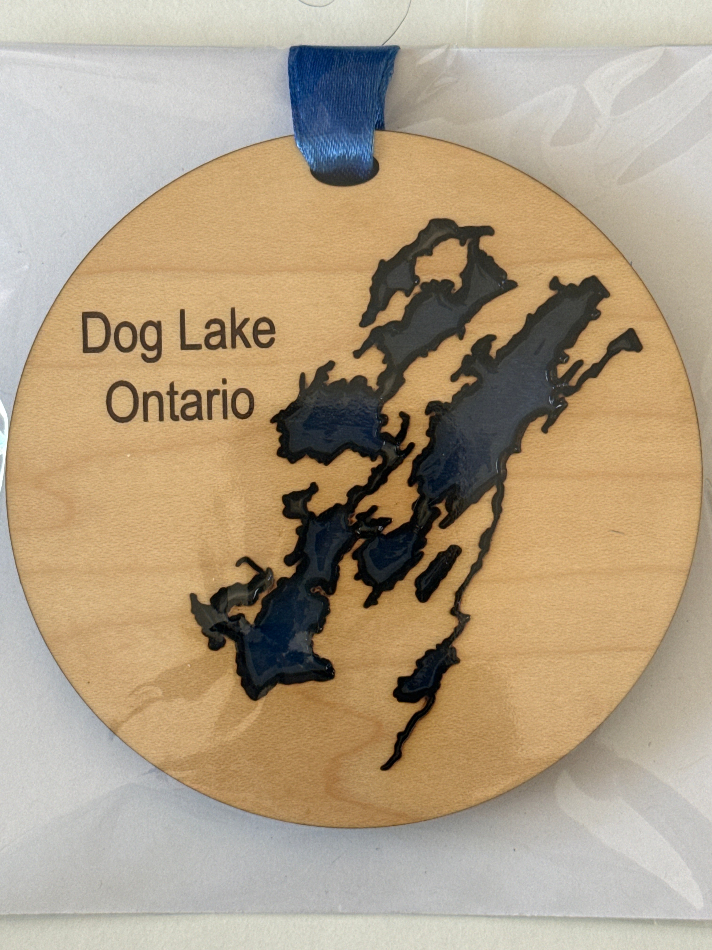 Wood and Resin Lake Ornaments by Goodwin Greetings