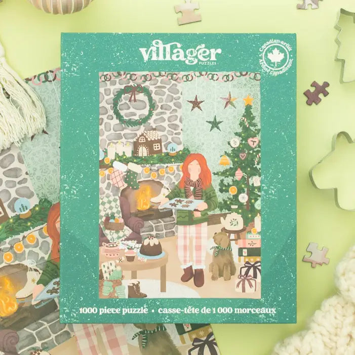 Cottage Christmas 1000-Piece Puzzle Designed in Canada