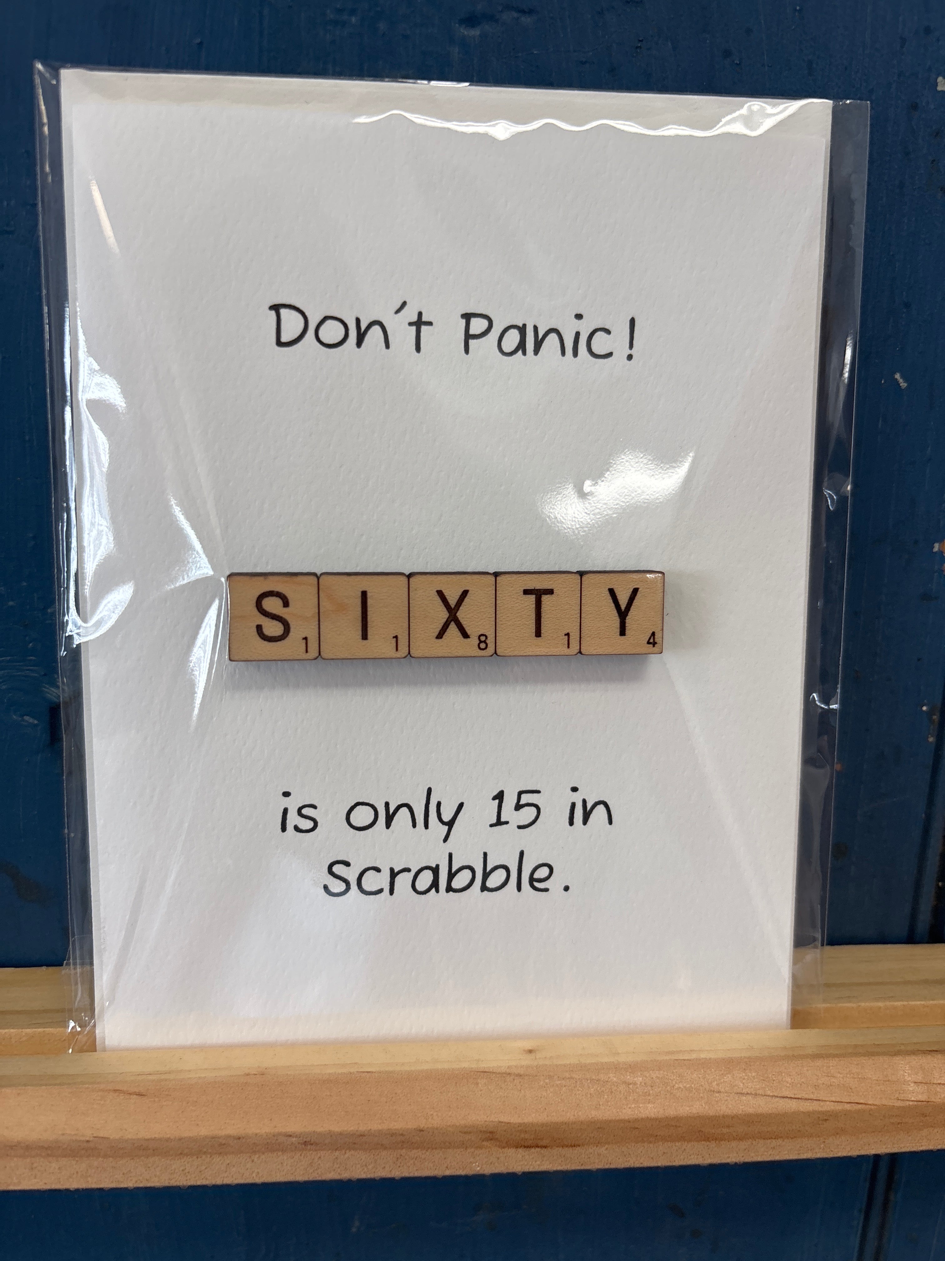Scrabble-Themed Birthday Card