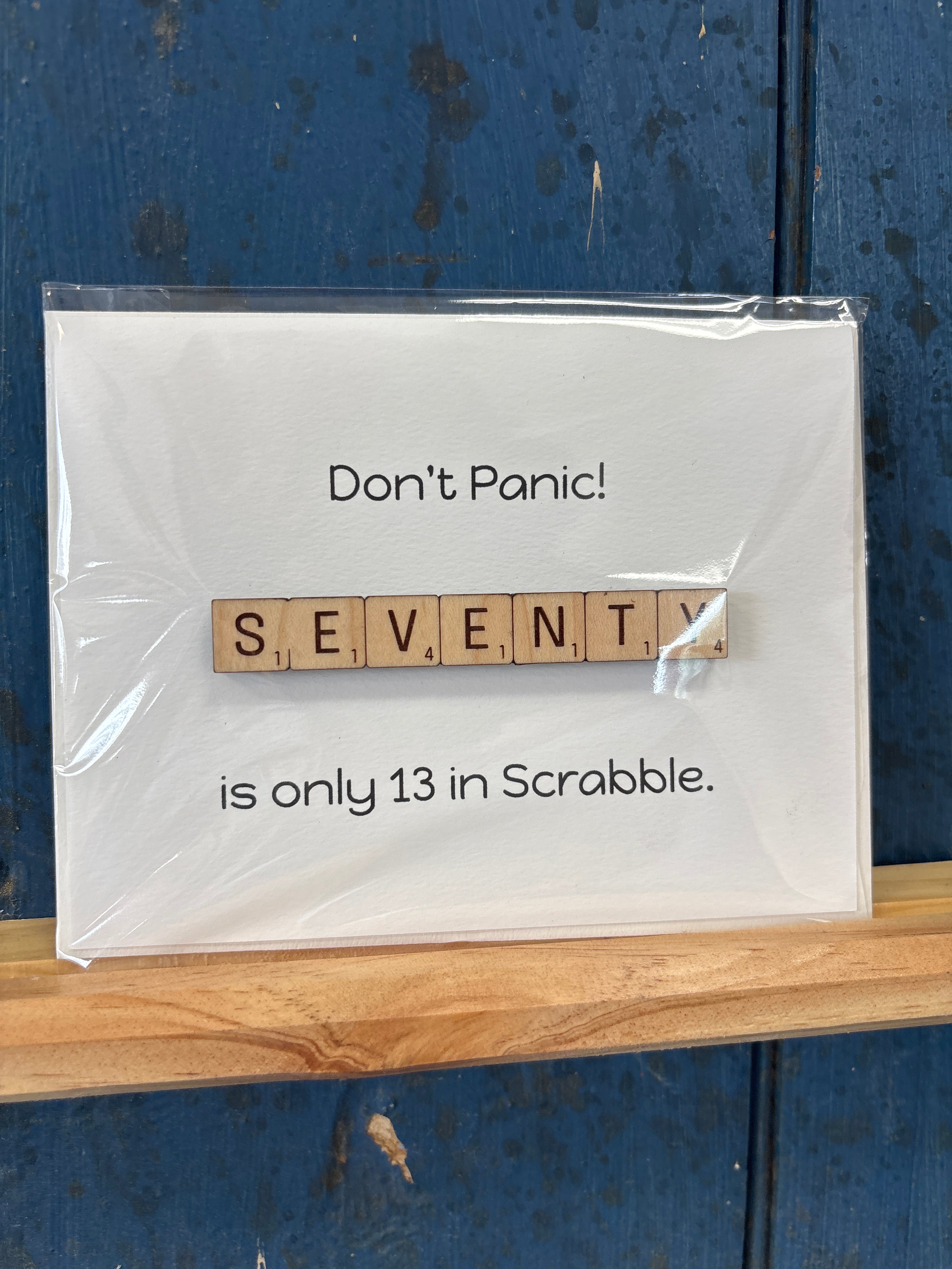 Scrabble-Themed Birthday Card