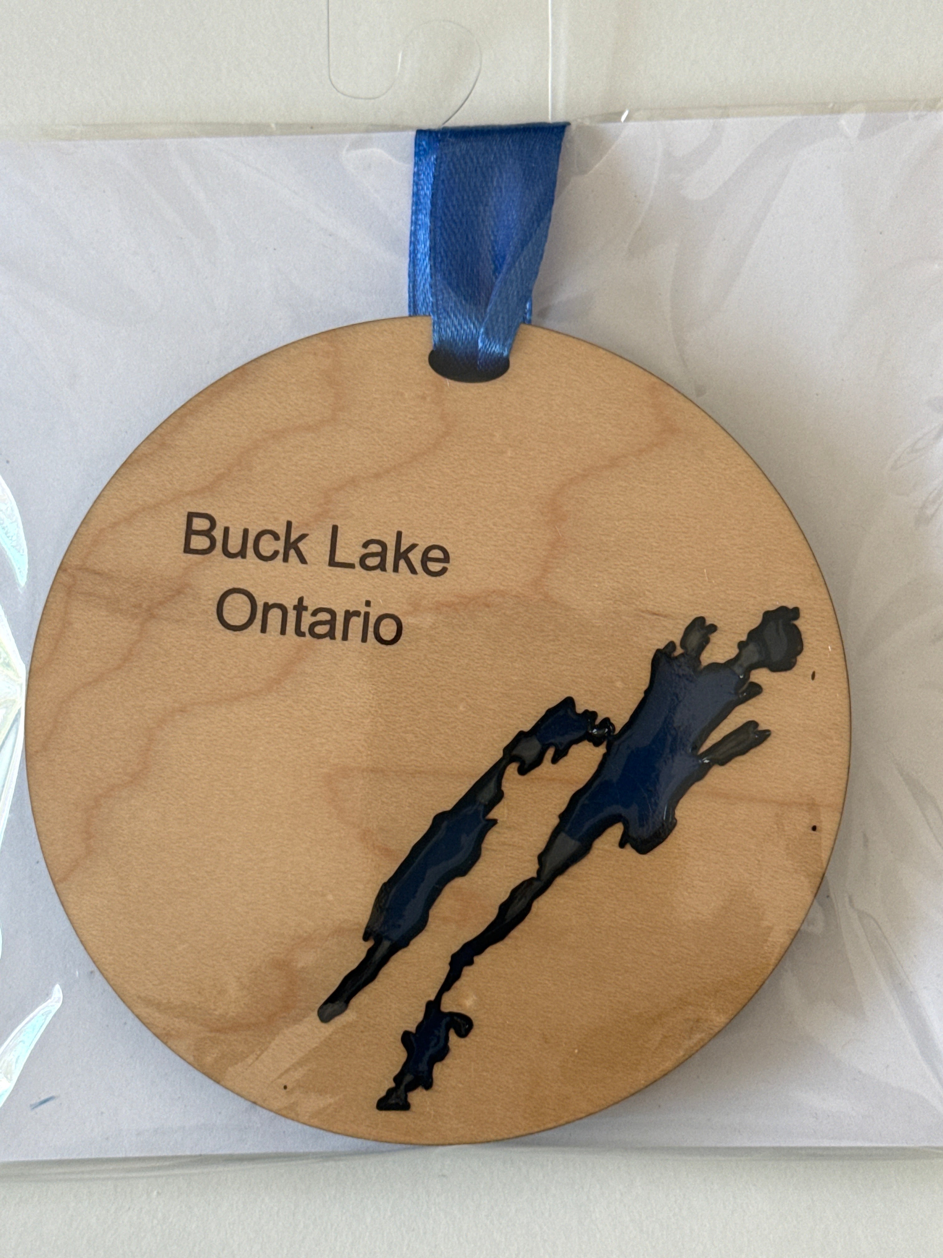 Wood and Resin Lake Ornaments by Goodwin Greetings