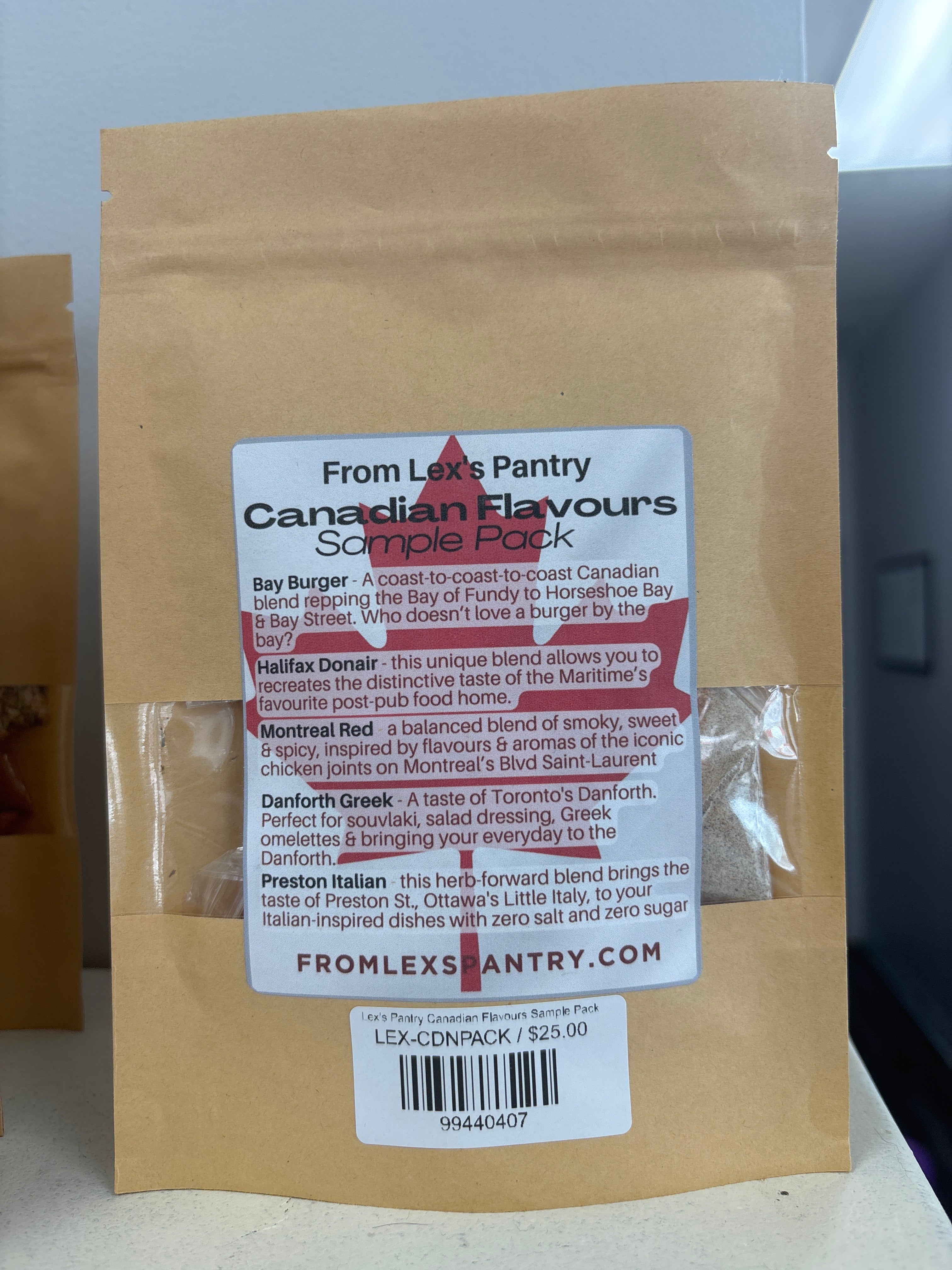 Lex's Pantry Canadian Flavours Sample Pack