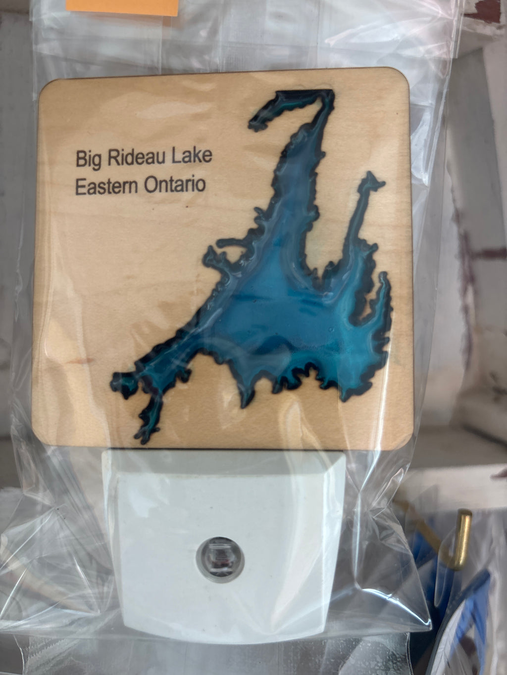 Wood and Resin Lake Nightlight by Goodwin Greetings