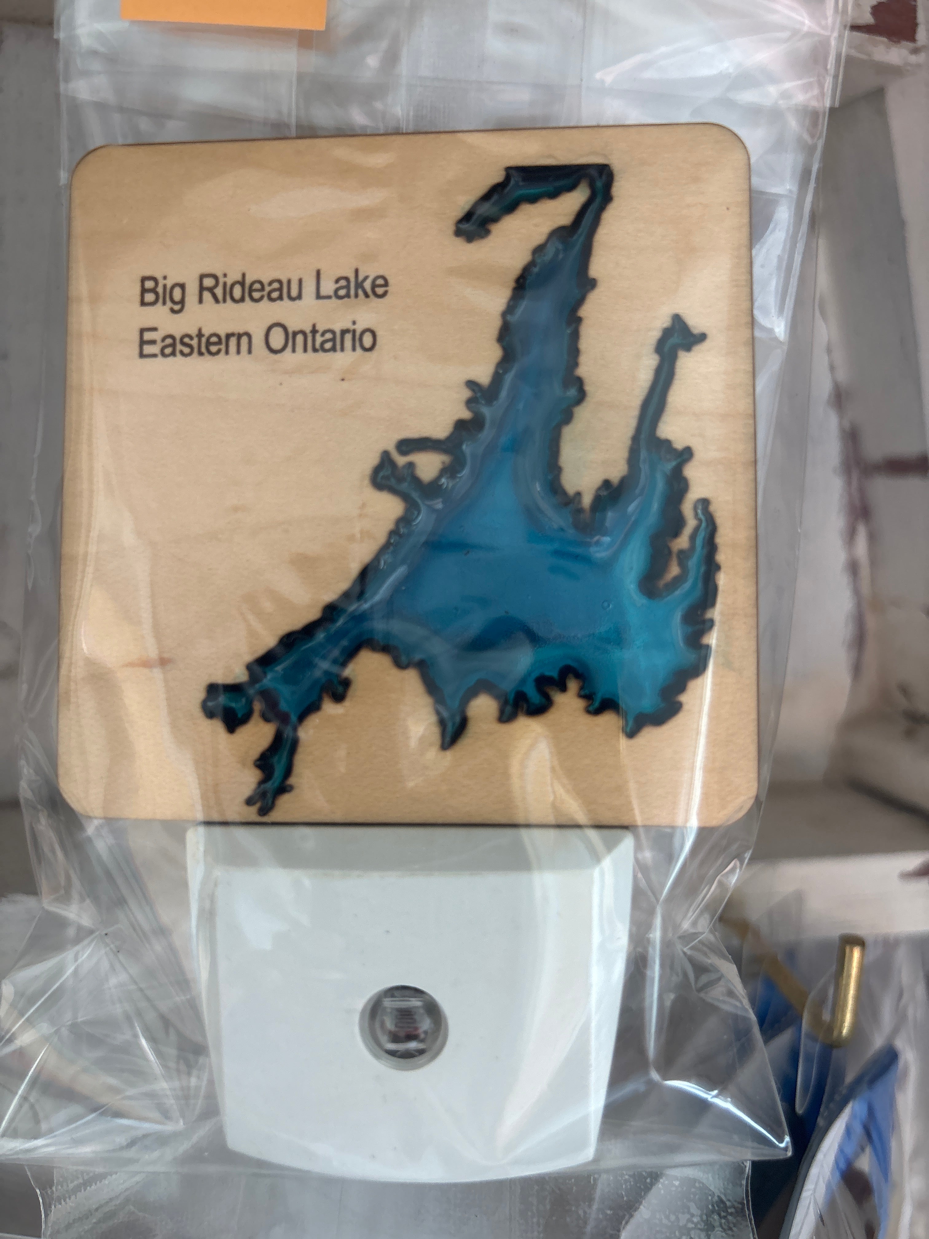 Wood and Resin Lake Nightlight by Goodwin Greetings