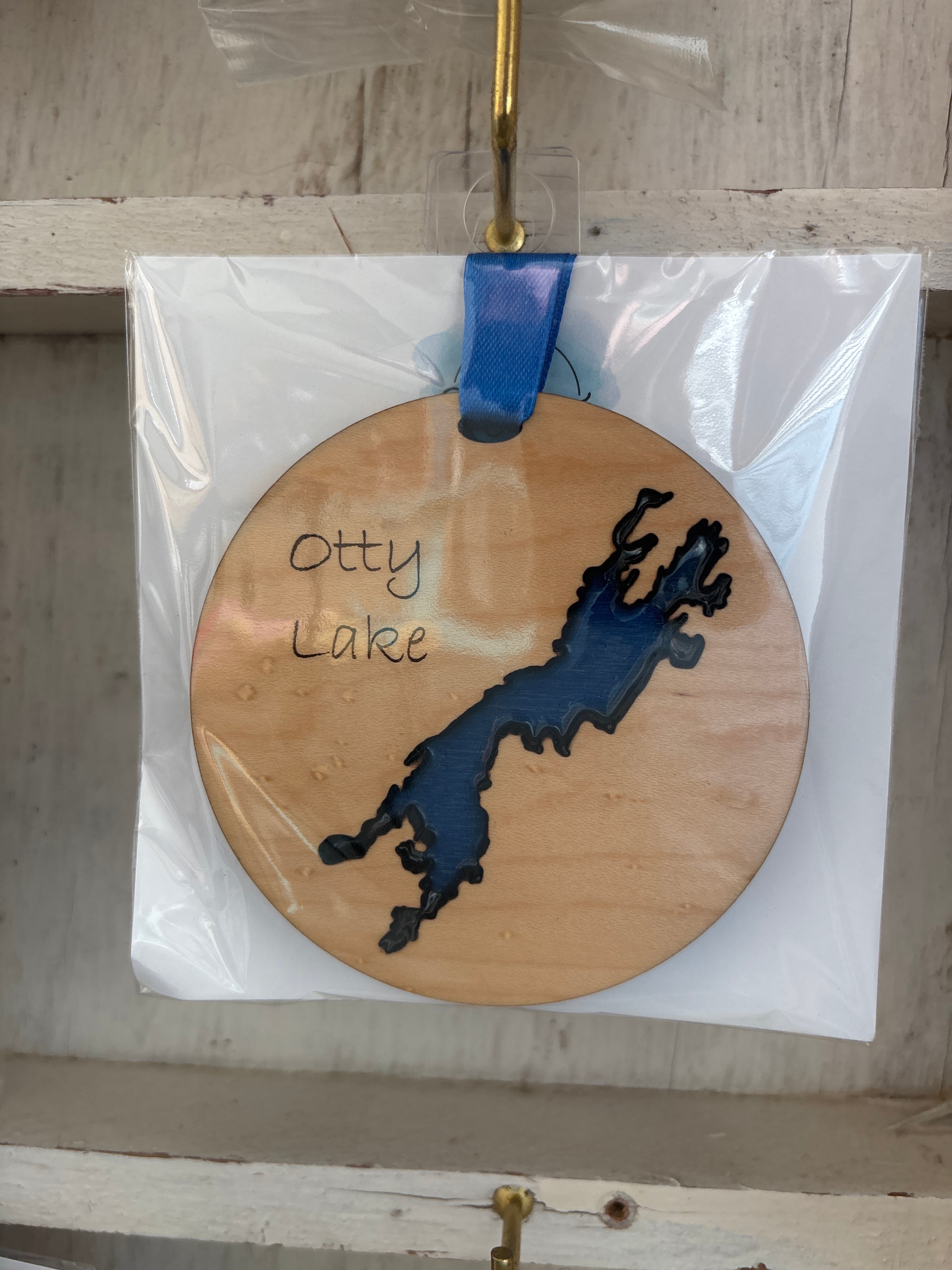 Wood and Resin Lake Ornaments by Goodwin Greetings
