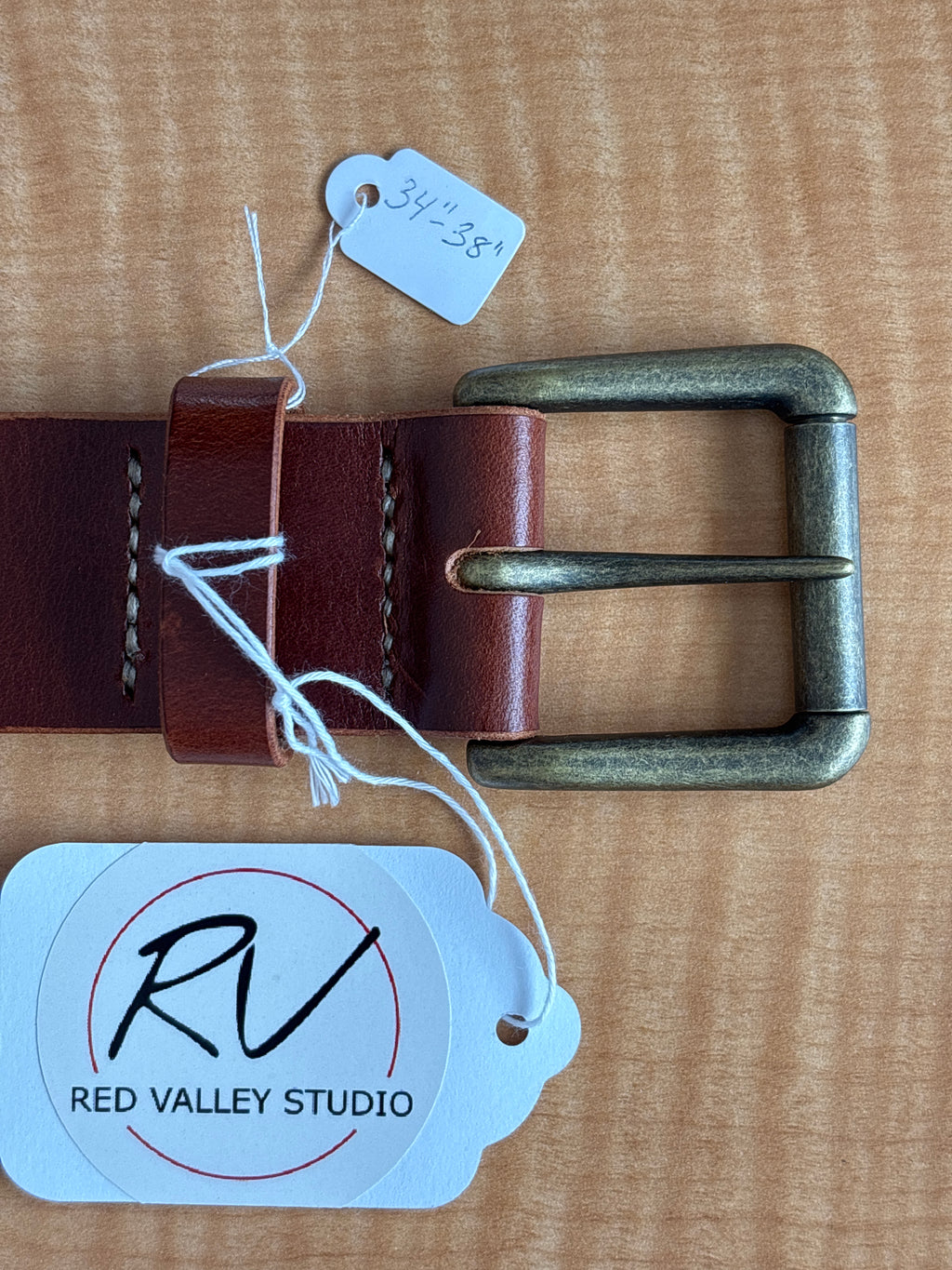 Handcrafted Leather Belt by Red Valley Studios