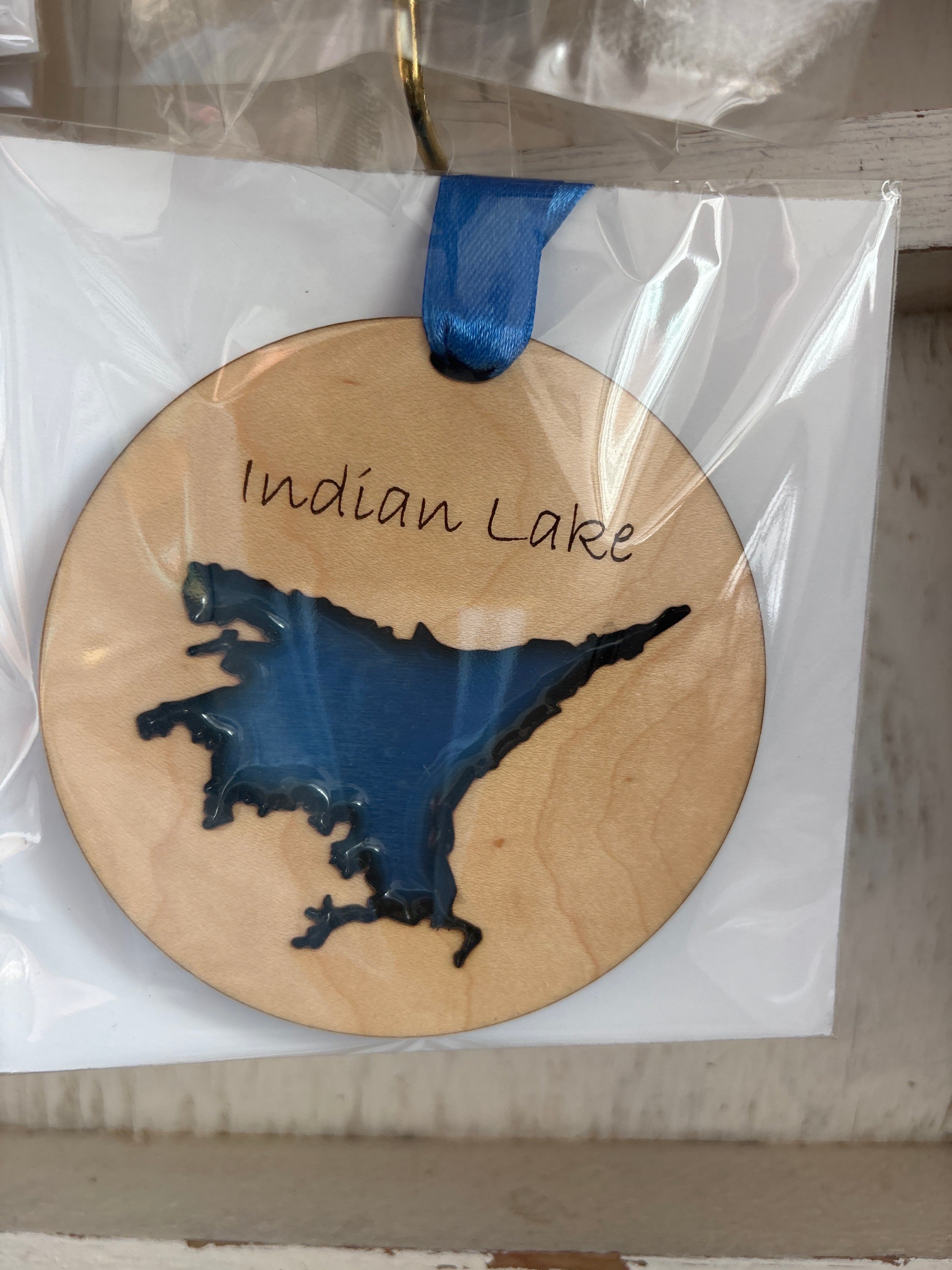 Wood and Resin Lake Ornaments by Goodwin Greetings