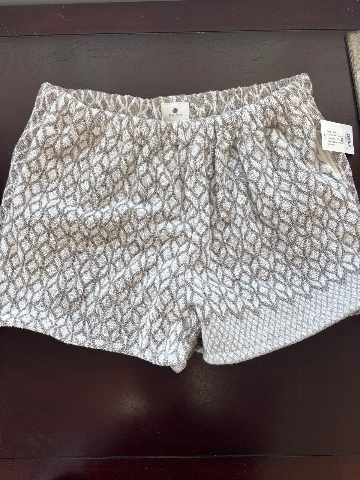Handmade Repurposed Towel Shorts by Sew So Nancy
