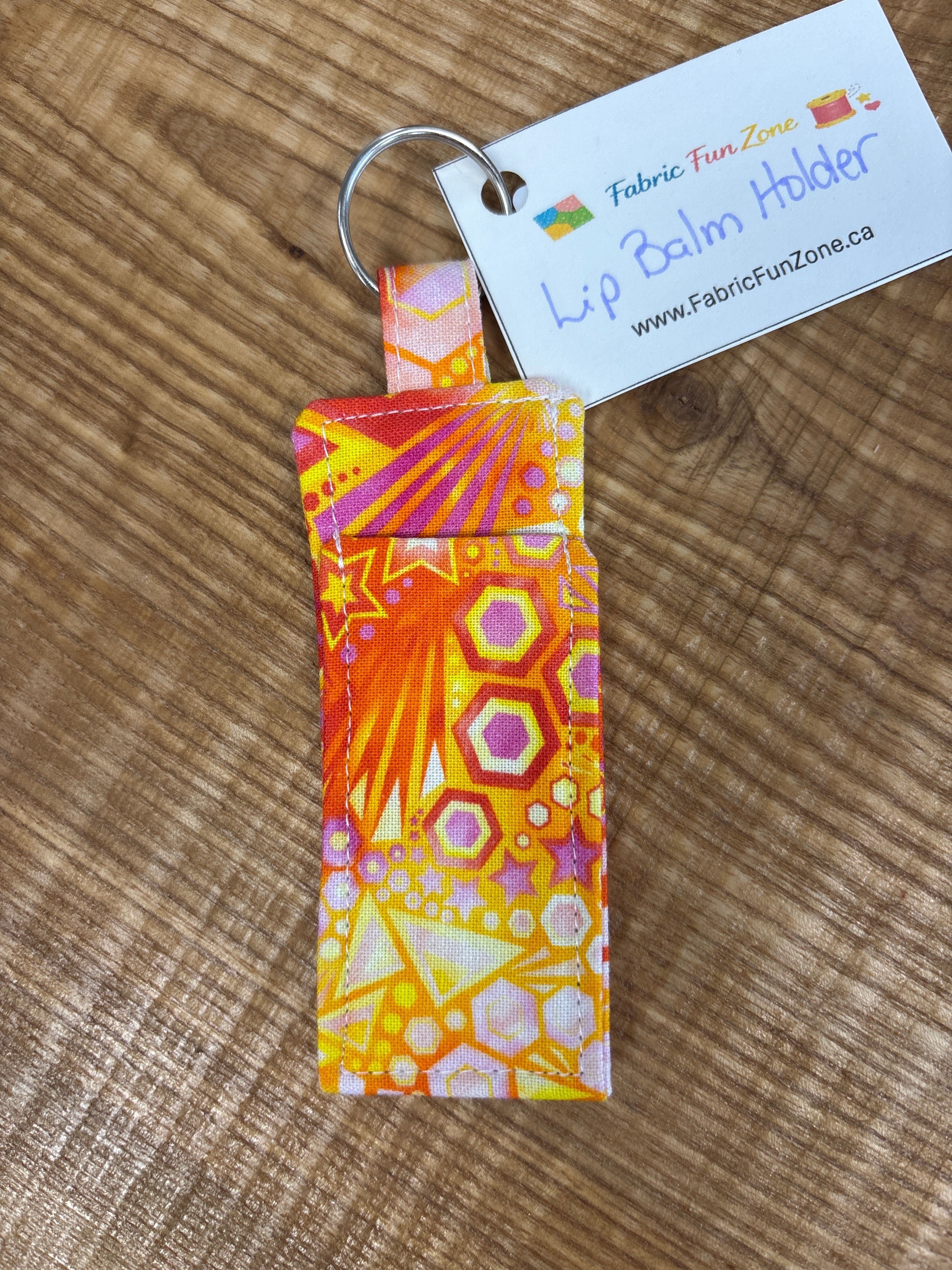 Lip Balm Holder Locally Handmade by Fabric Fun Zone