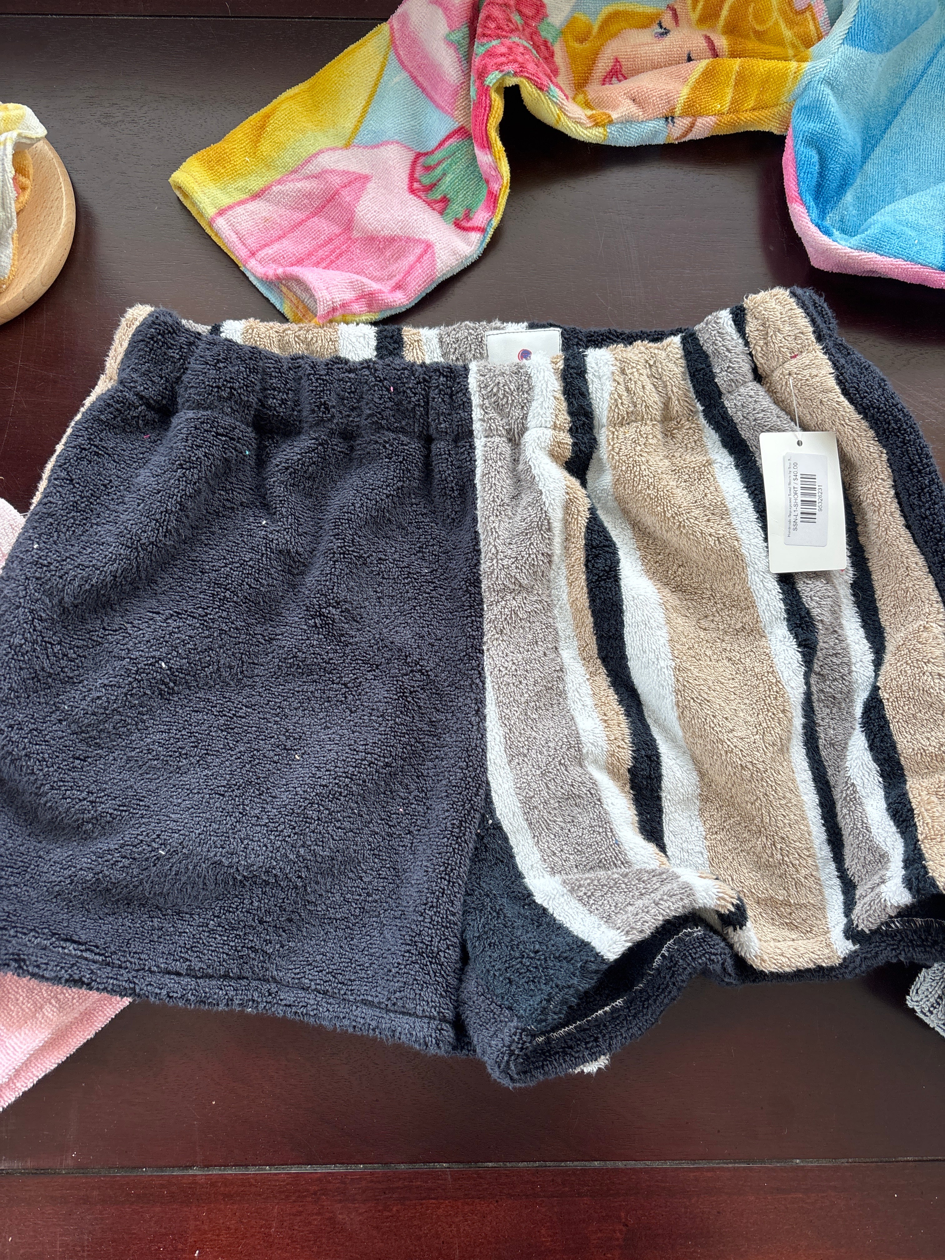 Handmade Repurposed Towel Shorts by Sew So Nancy