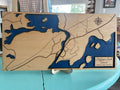Chaffey's Lock Wood and Resin Art - 9.5" x 18"