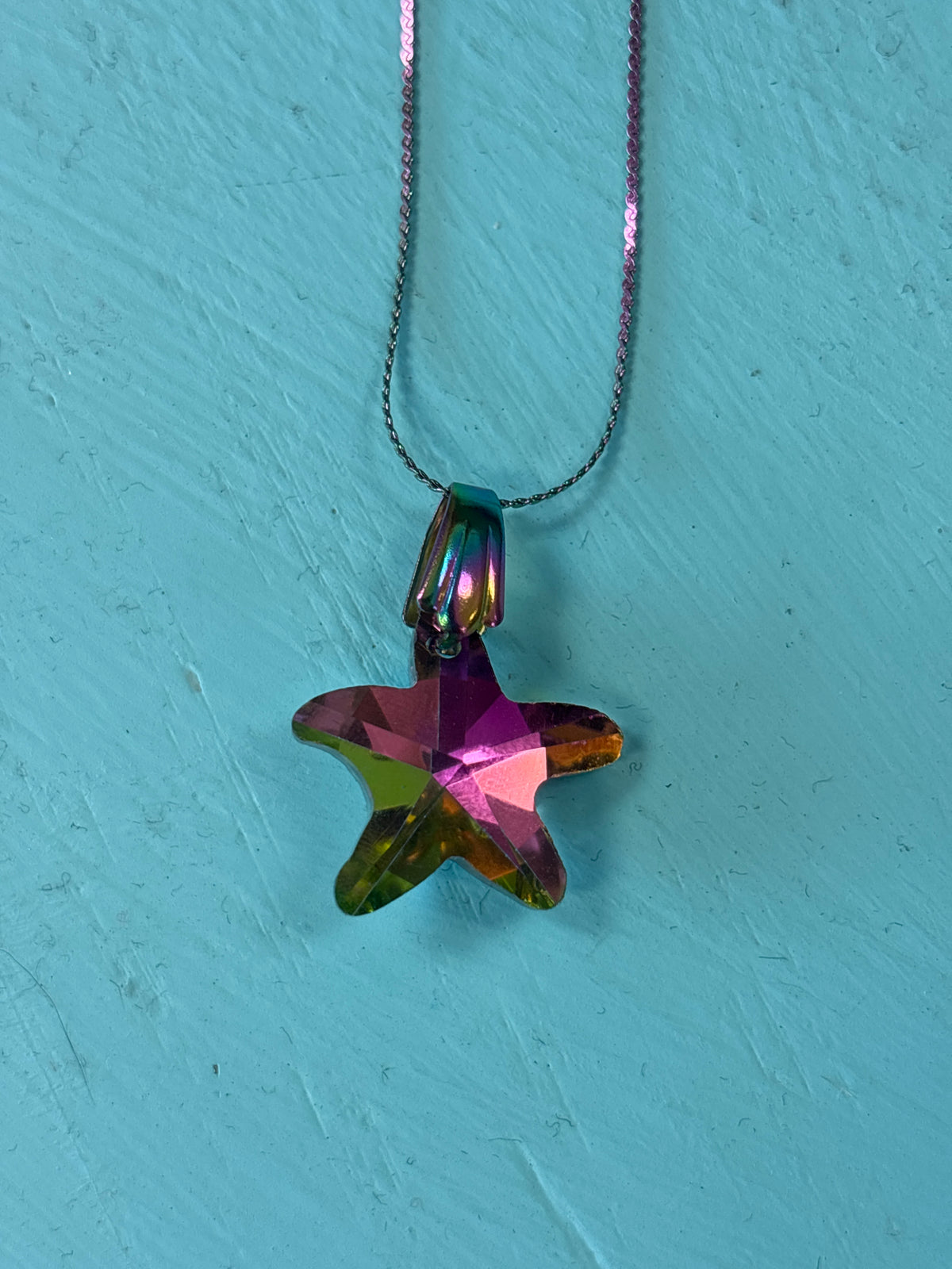 Glass Star Necklace by Hollywood North Jewelry