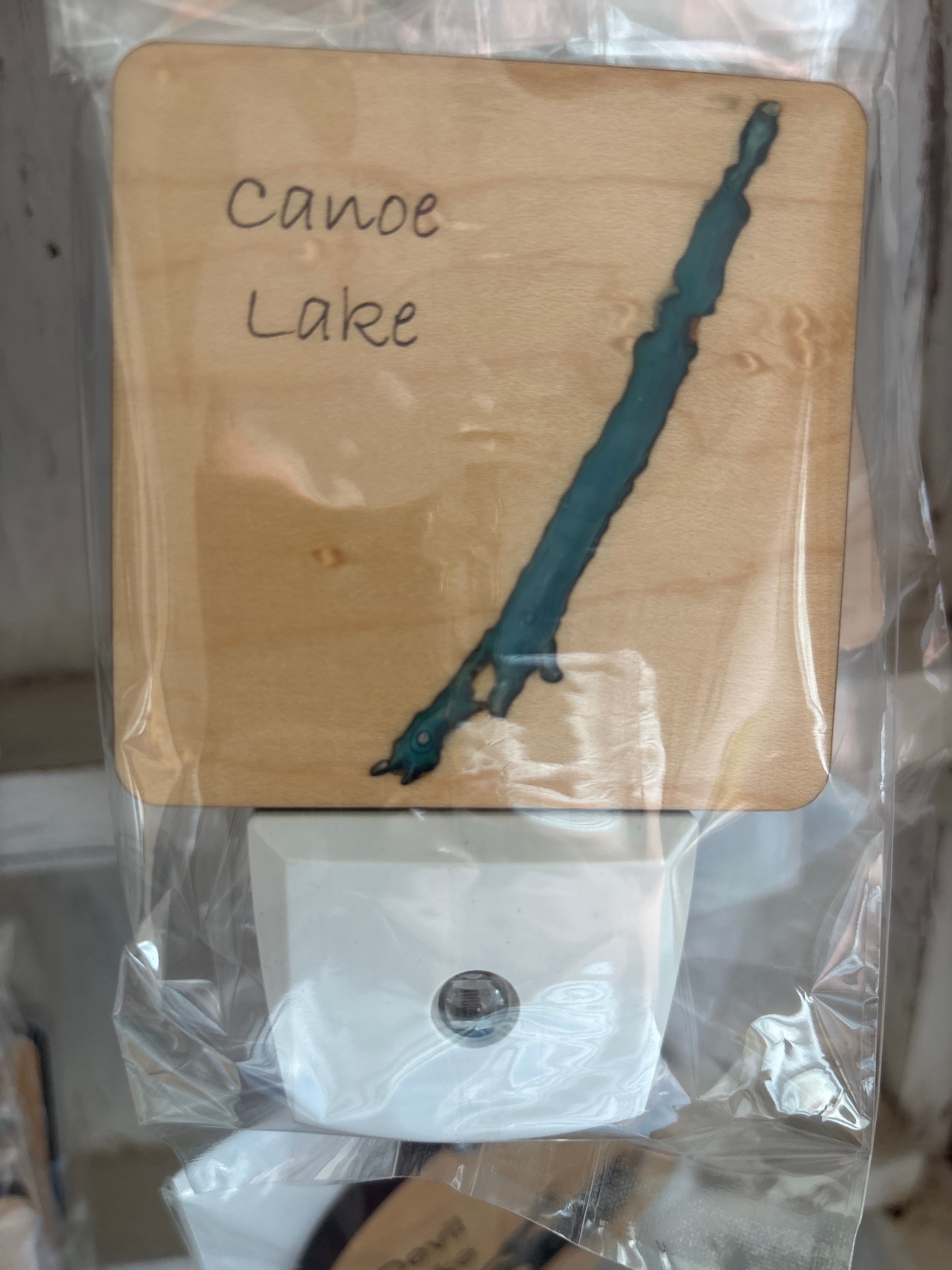 Wood and Resin Lake Nightlight by Goodwin Greetings