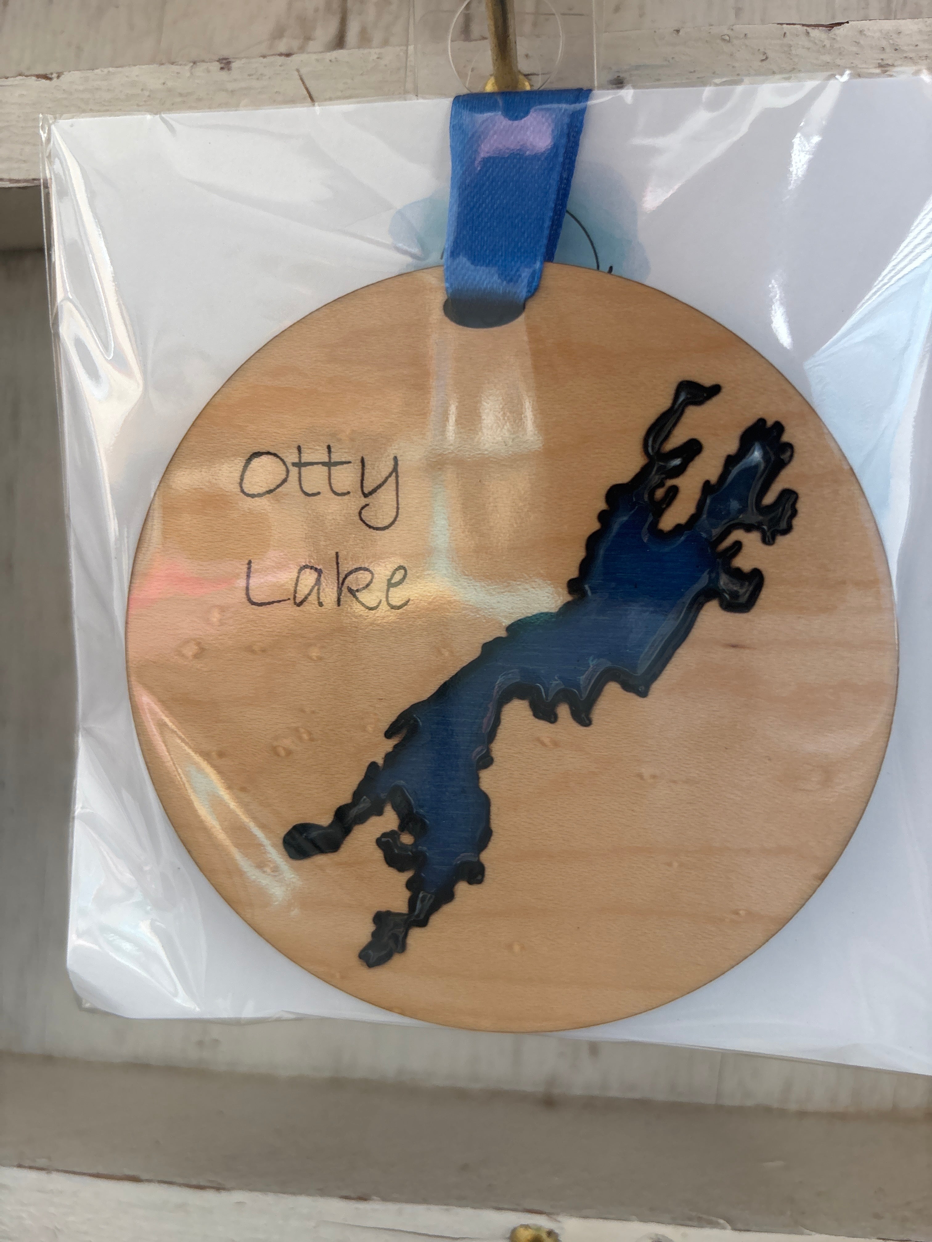 Wood and Resin Lake Nightlight by Goodwin Greetings