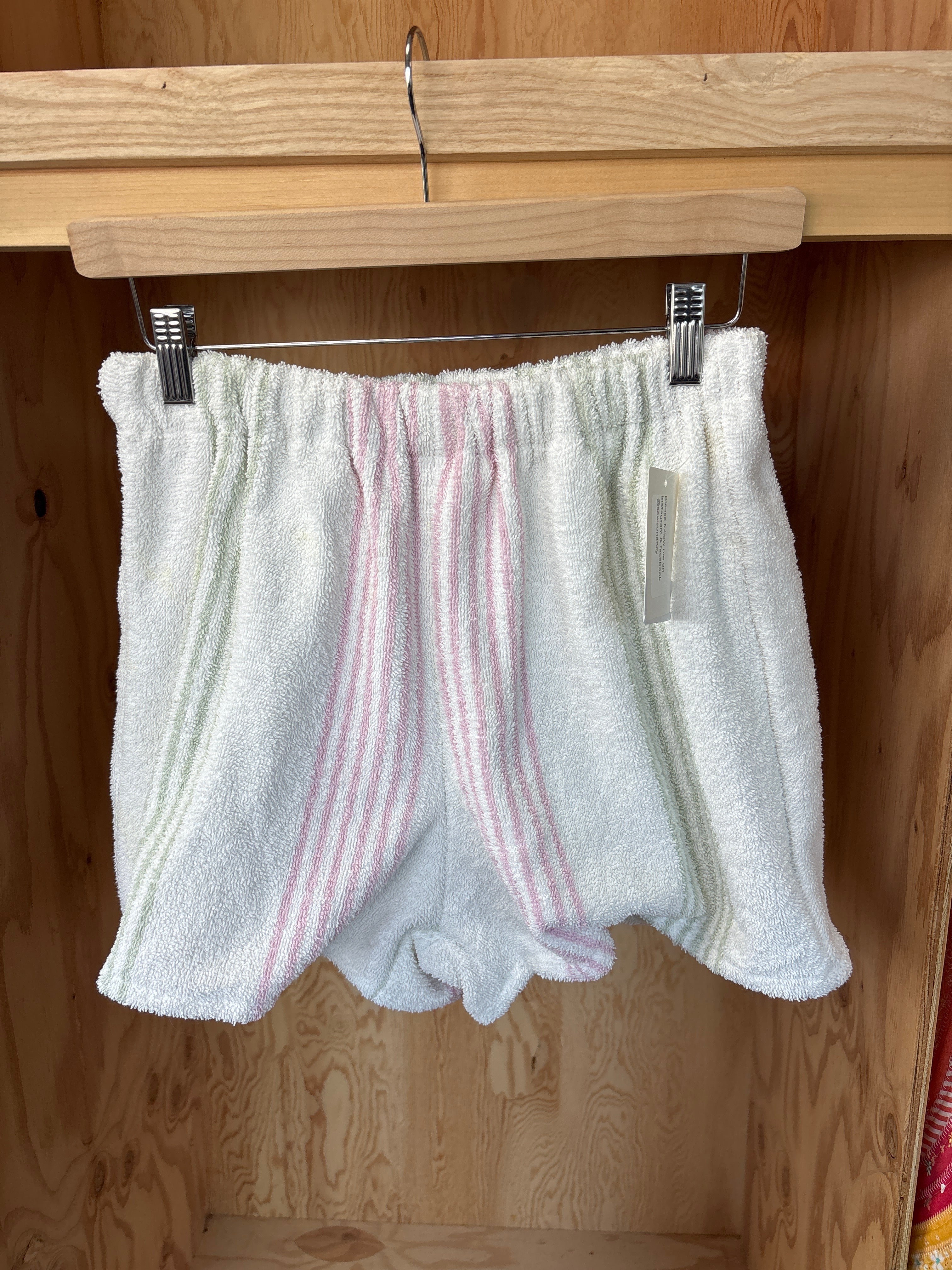 Handmade Repurposed Towel Shorts by Sew So Nancy
