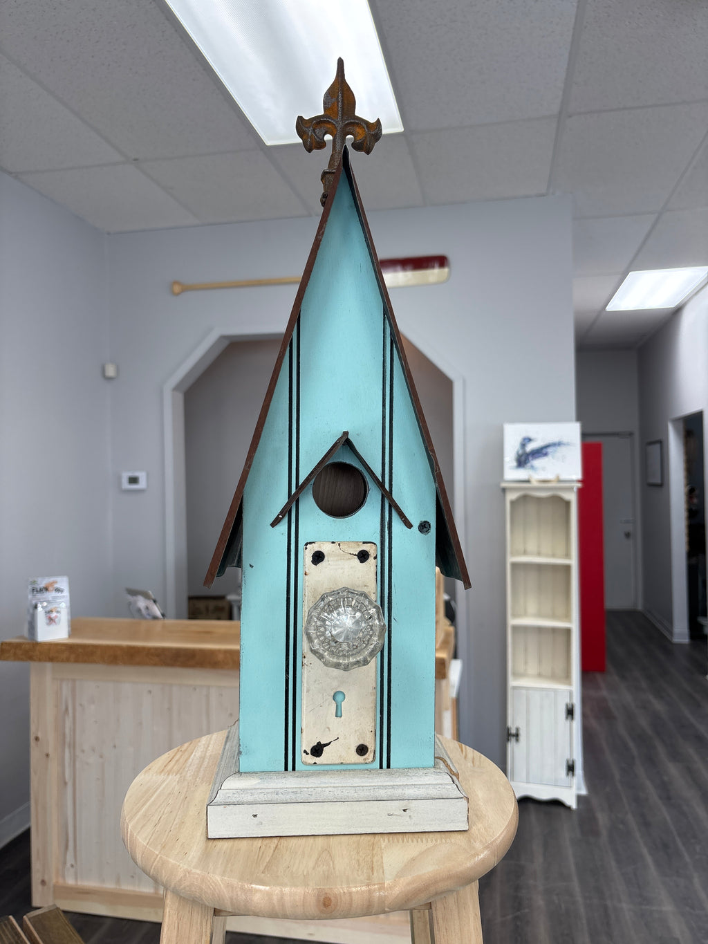Carolina Birdhouse Handmade in Ontario Turquoise
