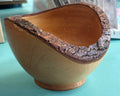 live edge one of  kind handmade wooden bowl