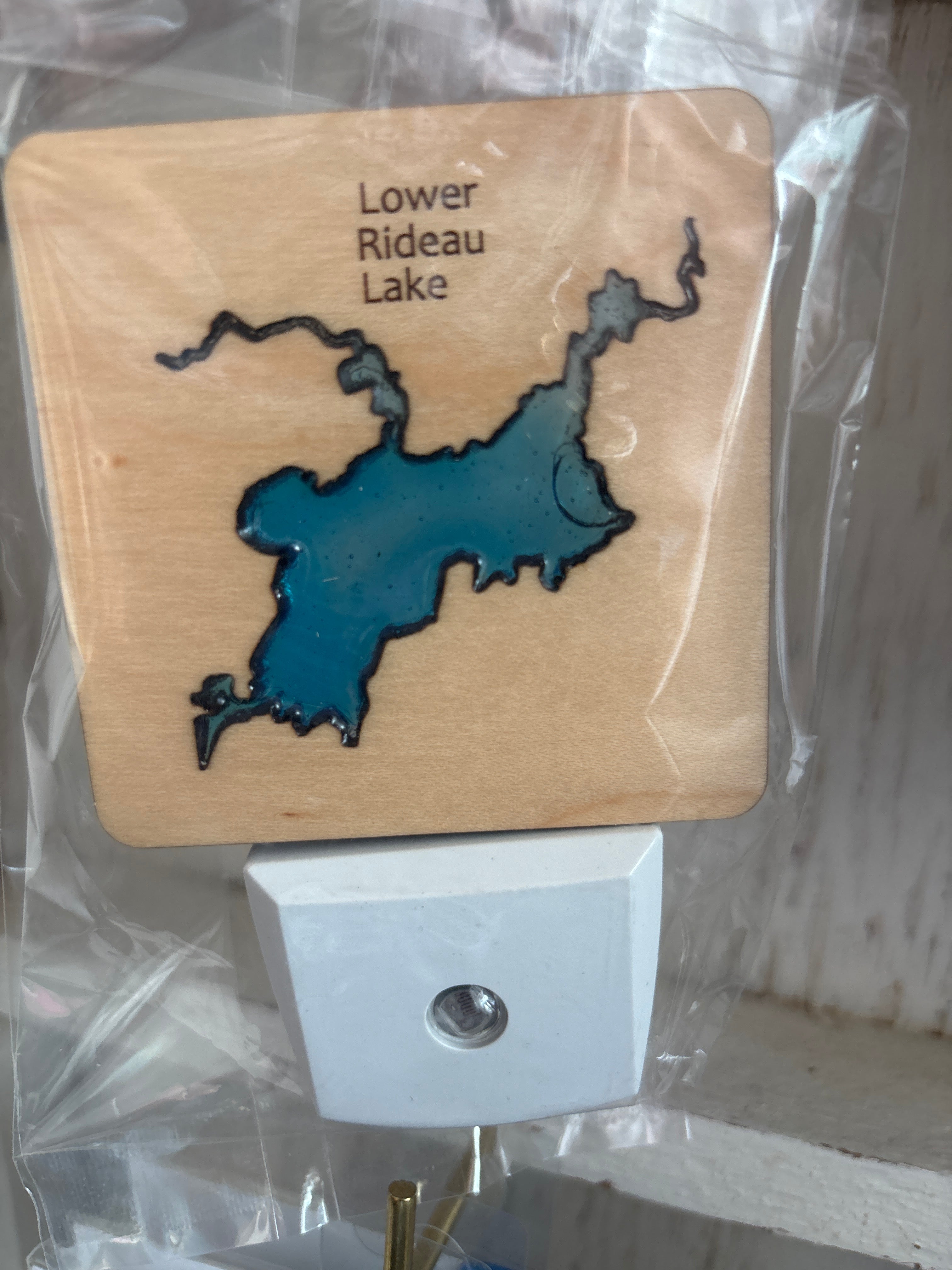 Wood and Resin Lake Nightlight by Goodwin Greetings