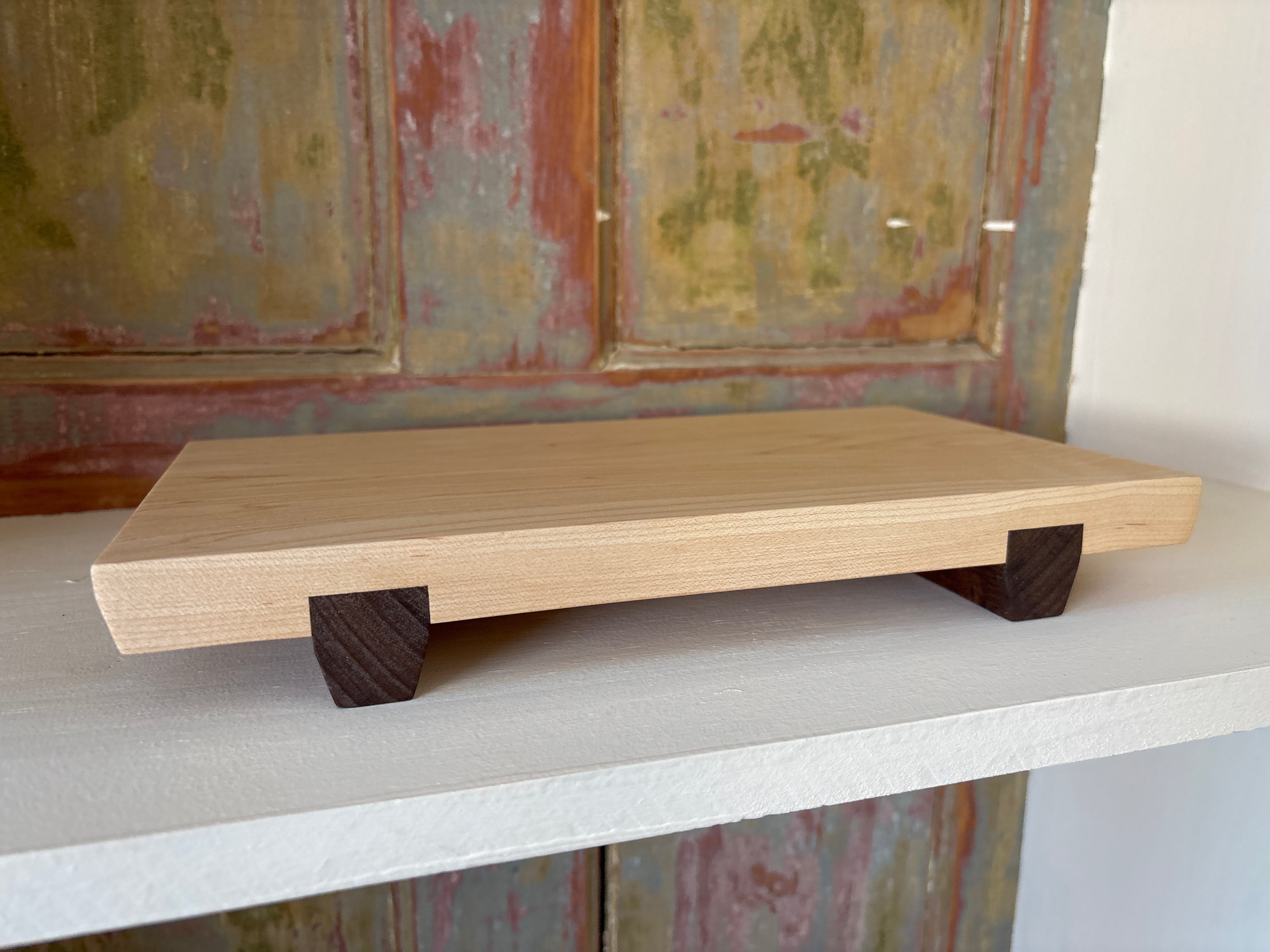 Handcrafted Wood Sushi Serving Boards 2 Pack by Red Valley Studios