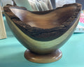 live edge one of  kind handmade wooden bowl