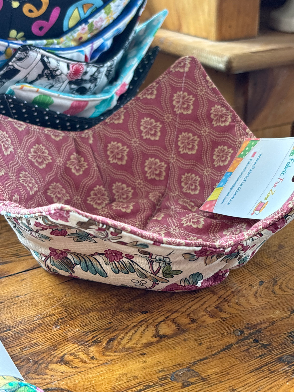 Bowl Cozy Locally Handmade by Fabric Fun Zone