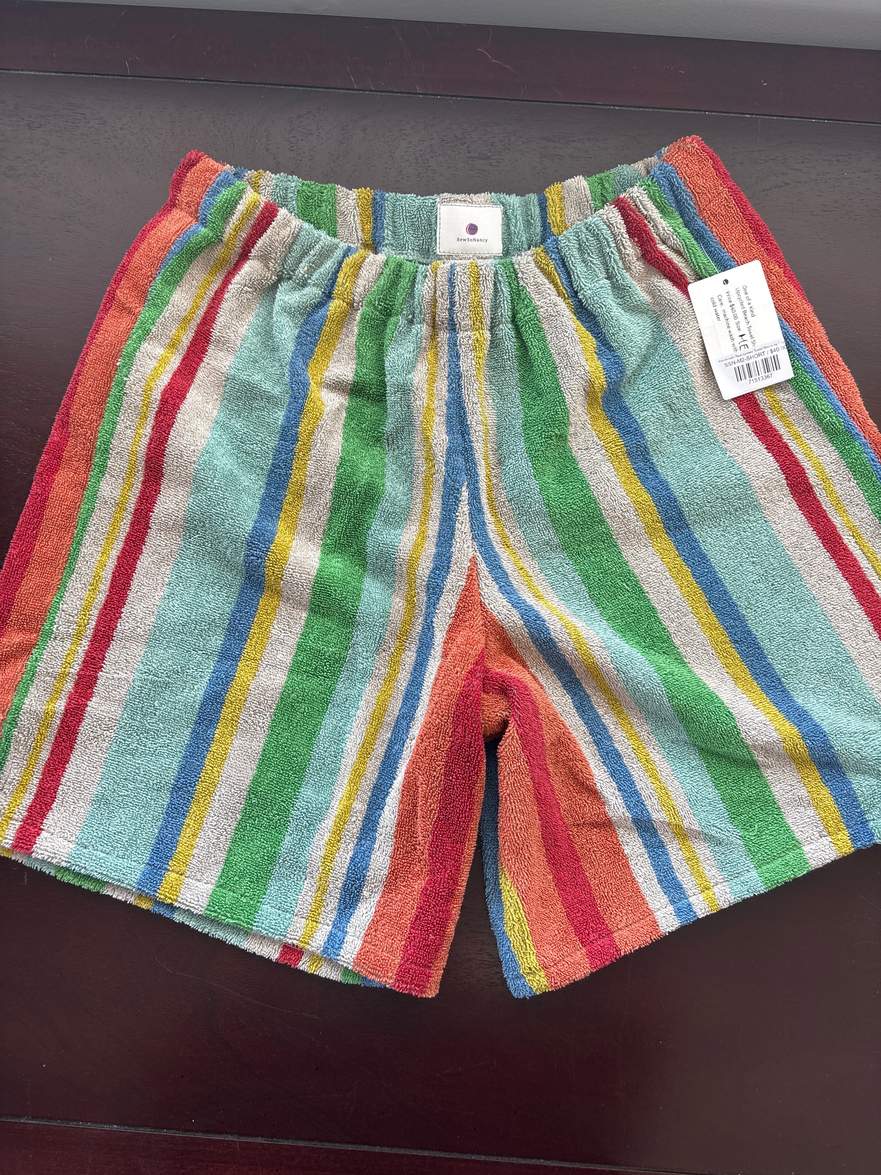 Handmade Repurposed Towel Shorts by Sew So Nancy