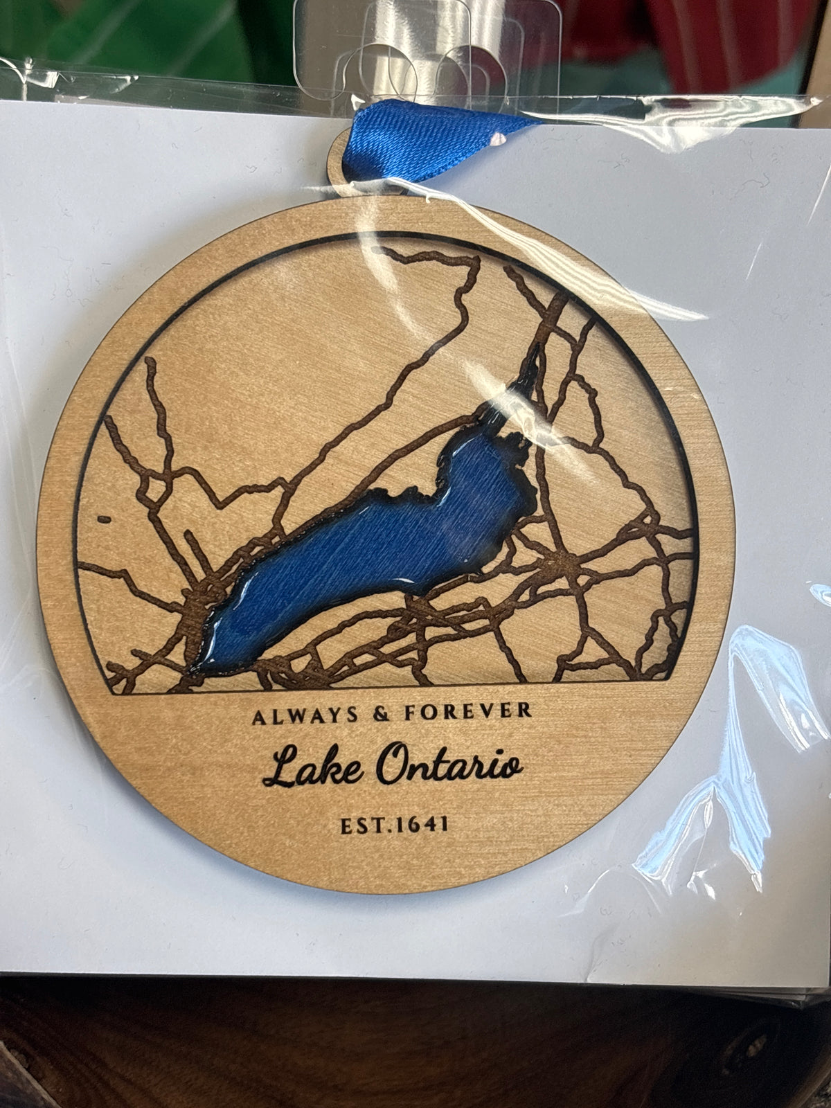 Wood and Resin Lake Ornaments by Goodwin Greetings
