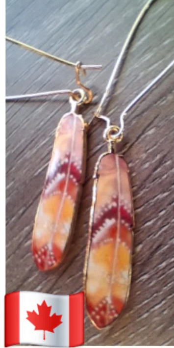 Feathers of the Phoenix Earrings by Hollywood North Jewelry