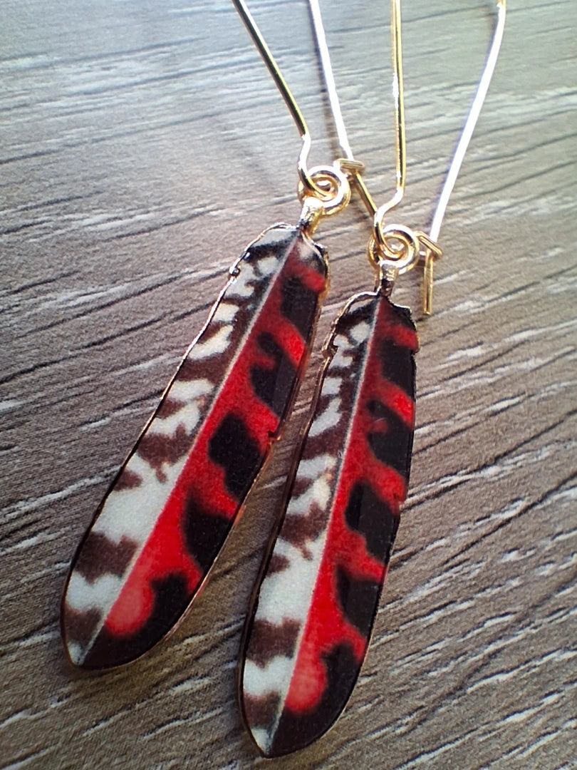 Feathers of the Phoenix Earrings by Hollywood North Jewelry
