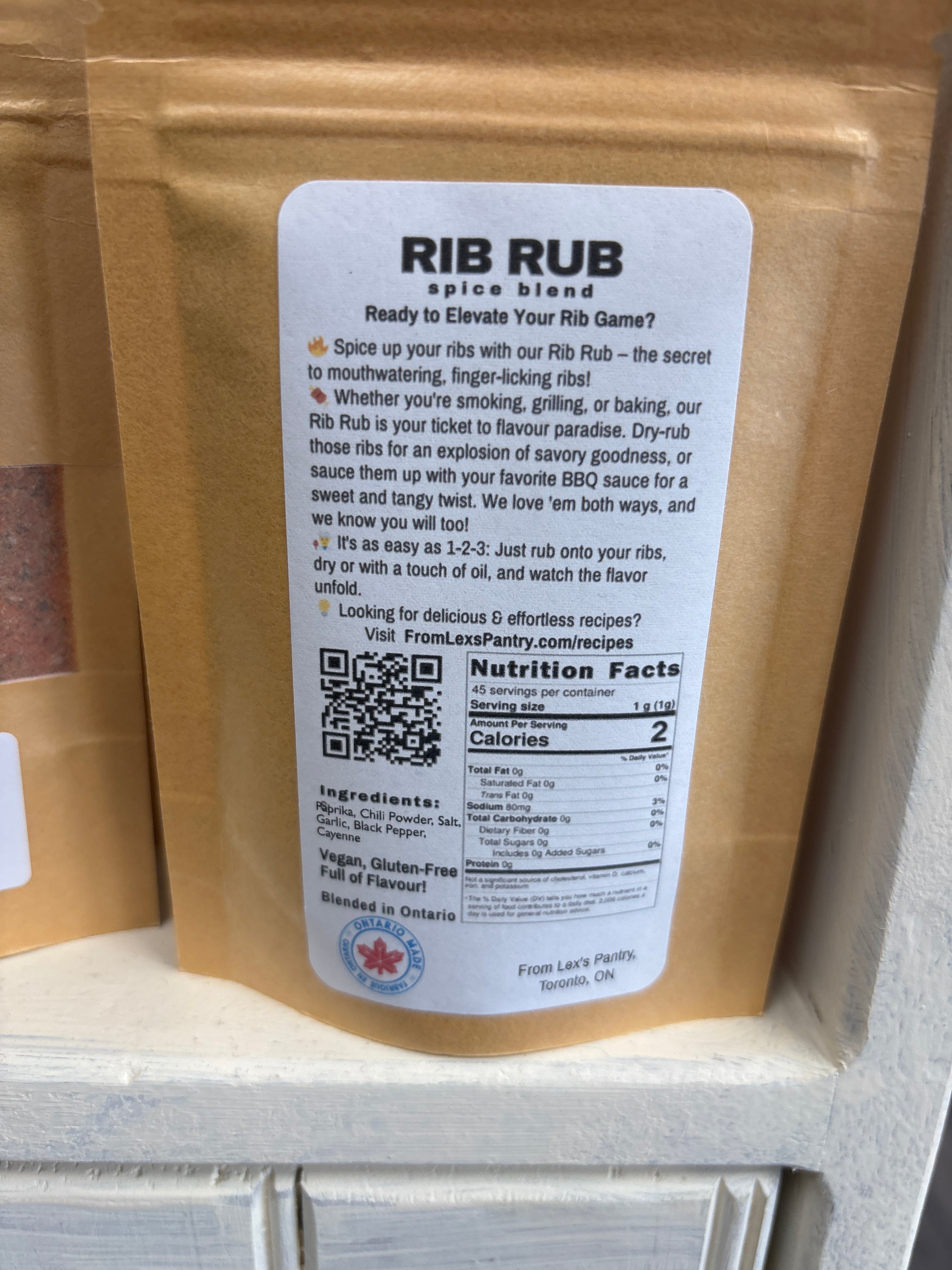 Lex's Pantry Rib Rub