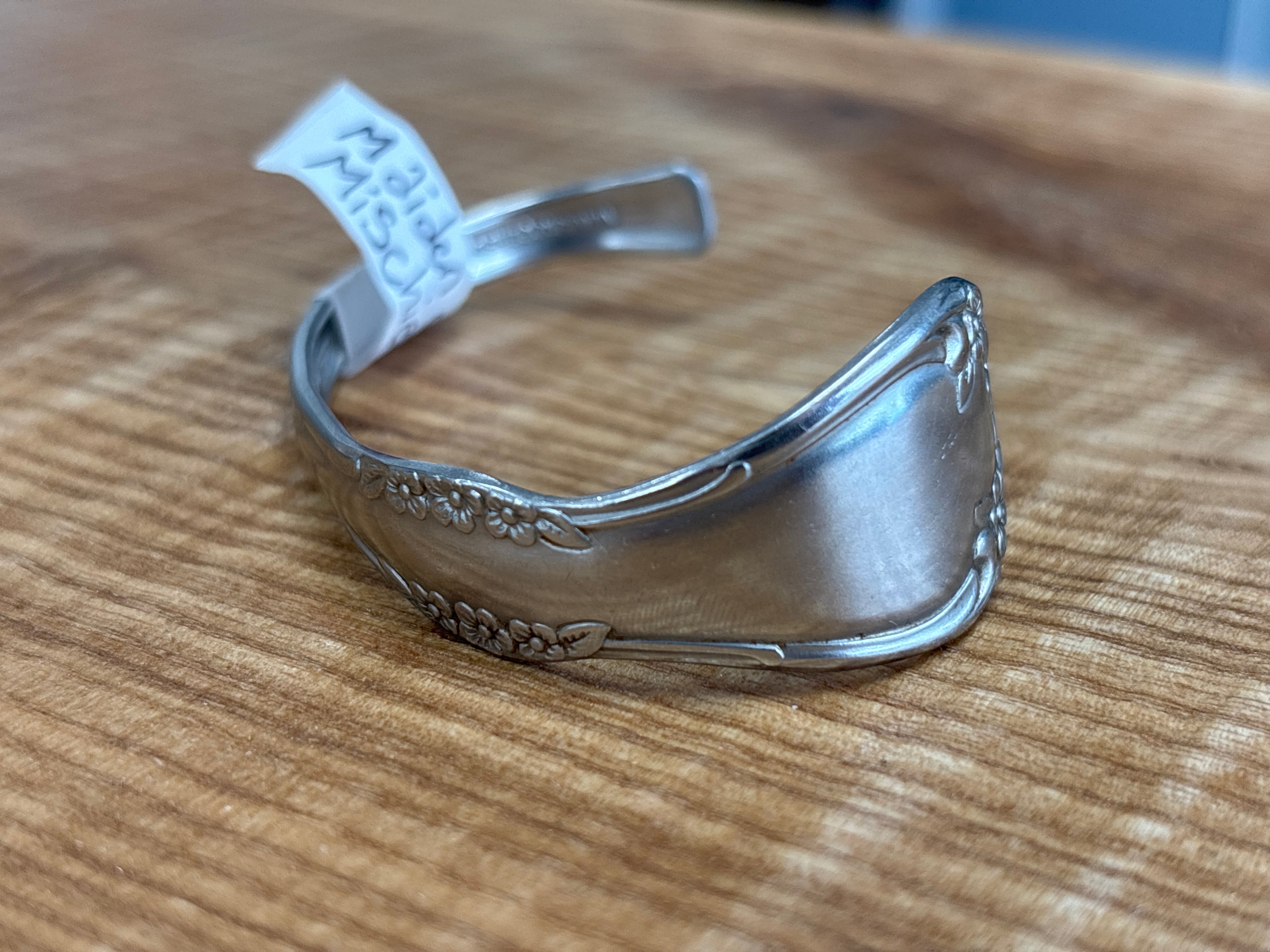 Cuff Bracelets Locally Made of Repurposed Silverware by Maven of Mischief