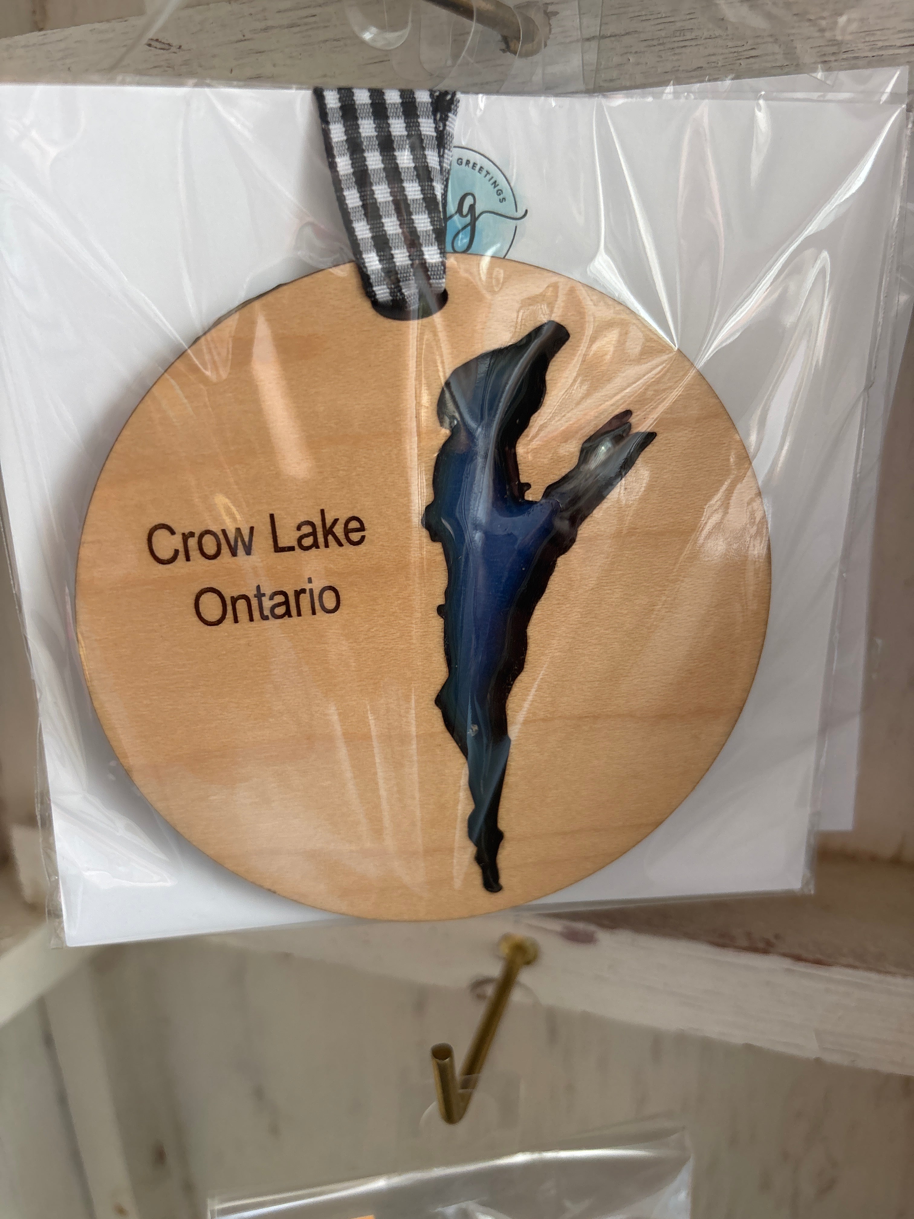 Wood and Resin Lake Ornaments by Goodwin Greetings