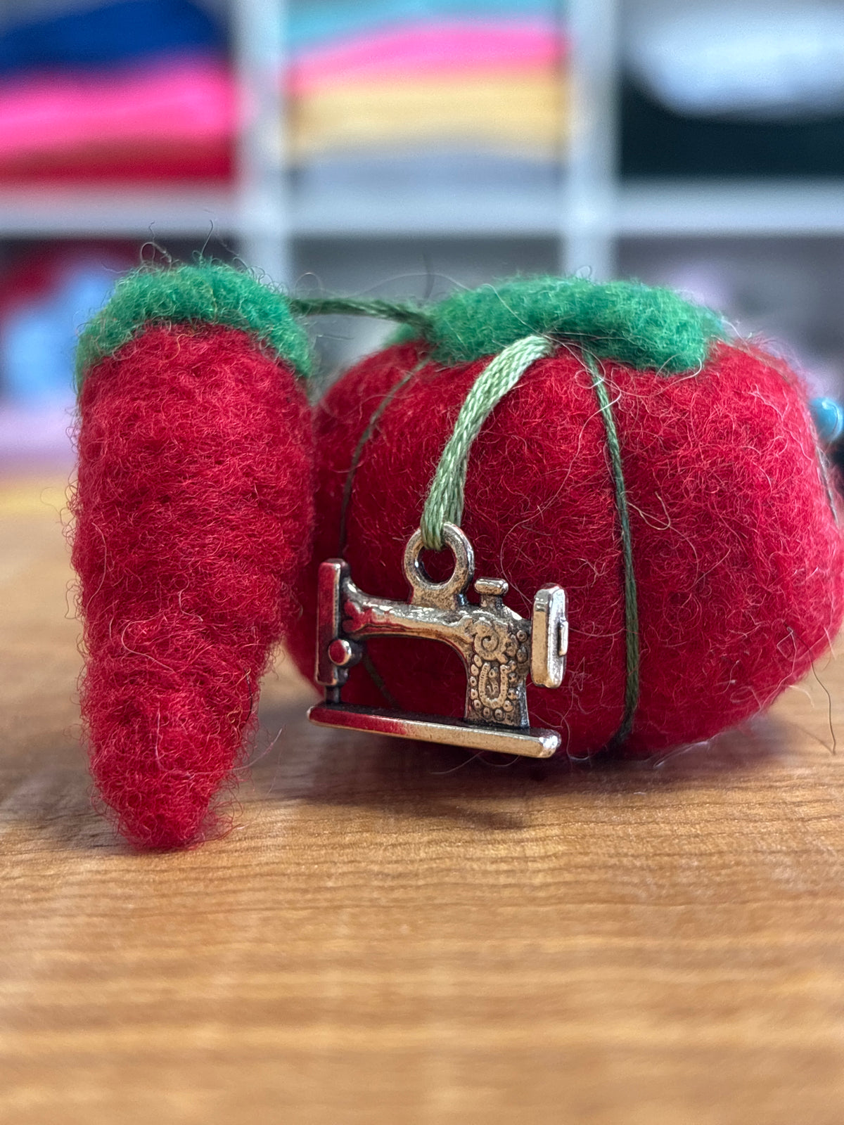 Tomato & Strawberry Pincushion by Judi's Whimsical Woolies