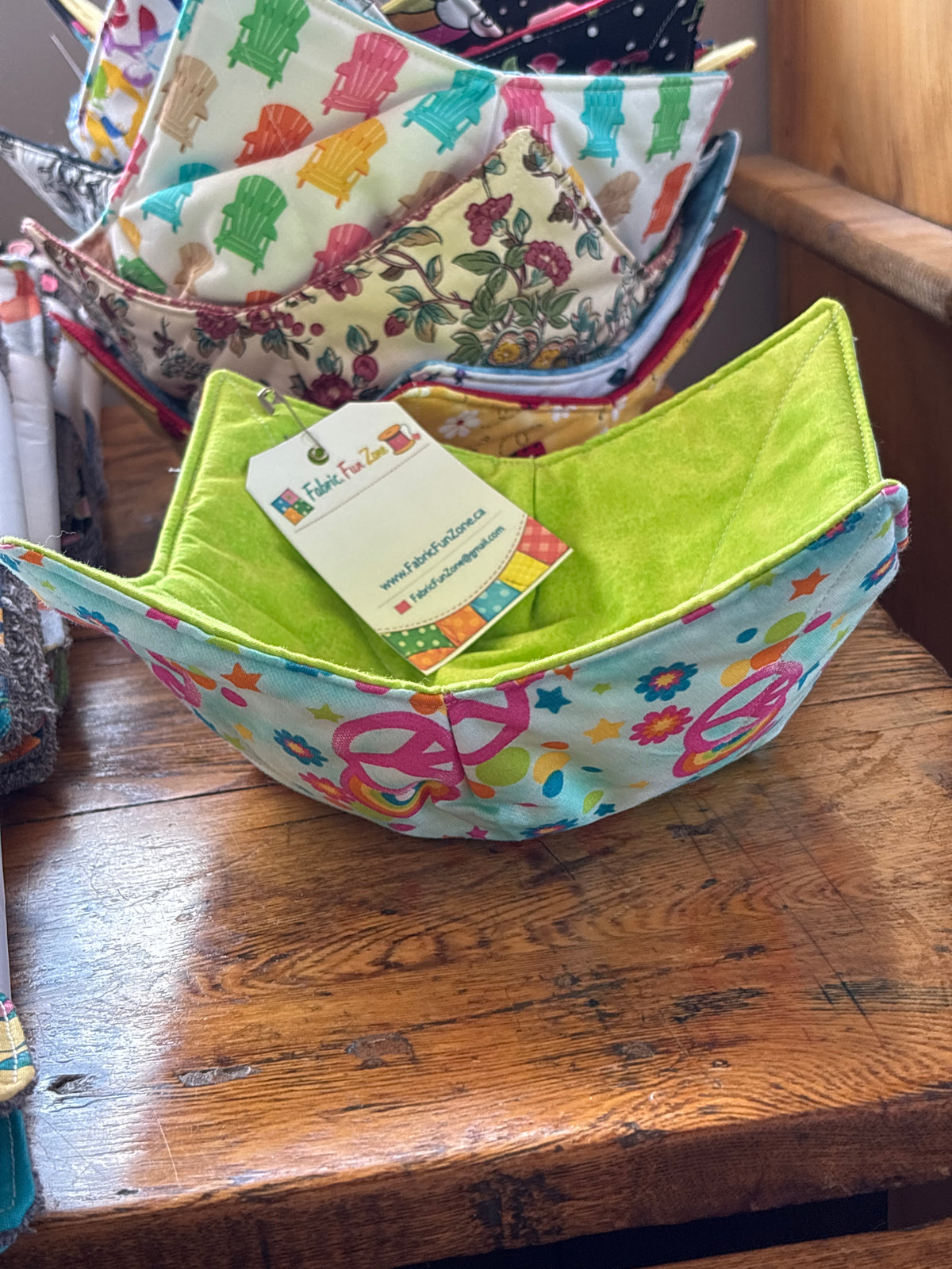 Bowl Cozy Locally Handmade by Fabric Fun Zone