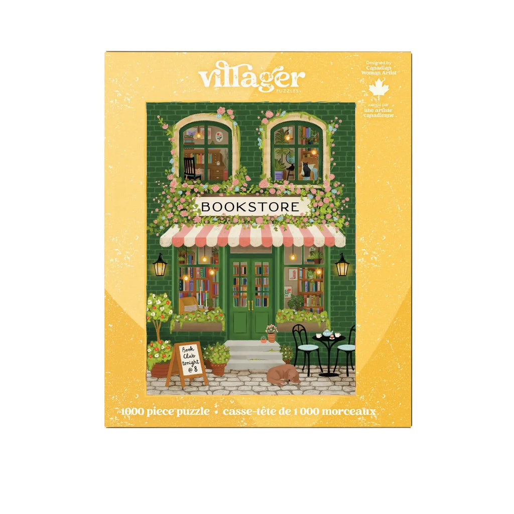 Emerald Bookstore 1000-Piece Puzzle Designed in Canada