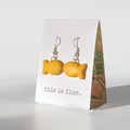 Goldfish Earrings -Imma Snacc by this is fine