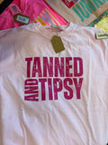 Tanned & Tipsy Tshirt by Boards & Bobbins