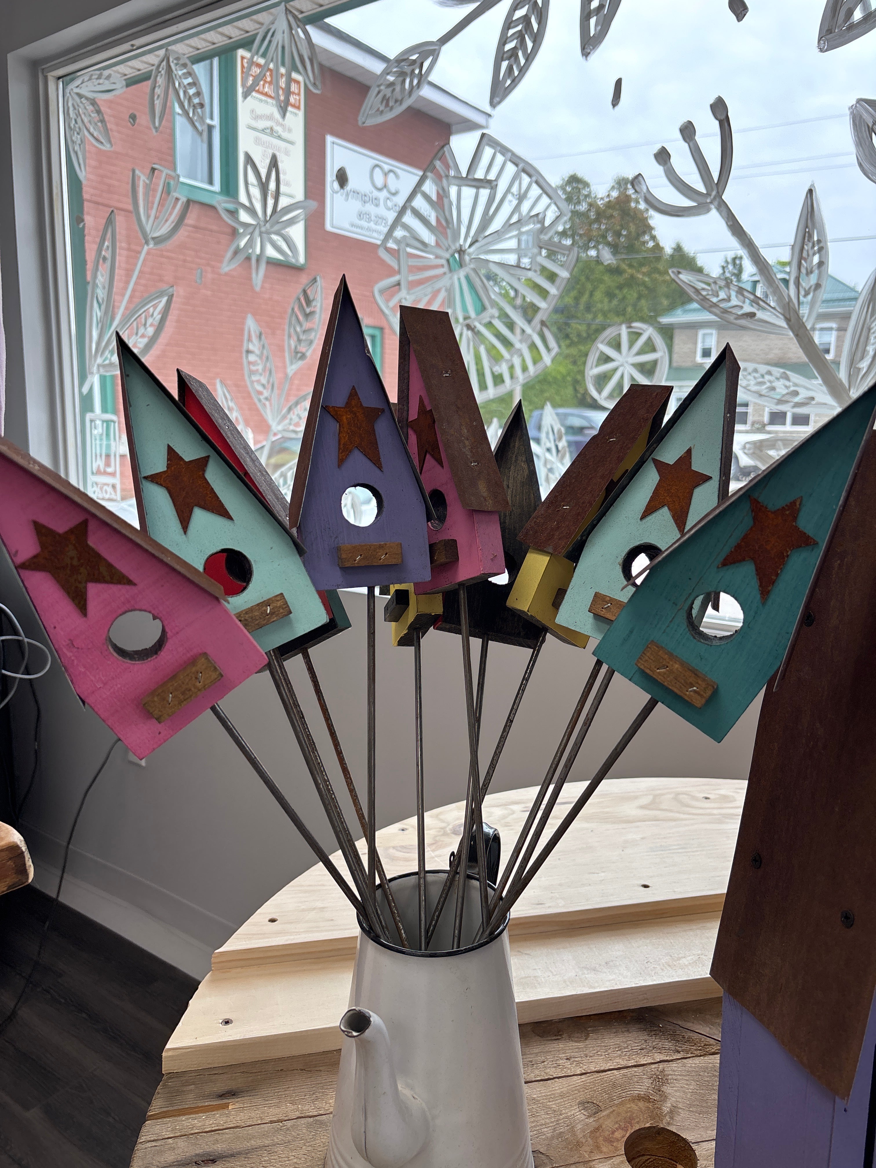 Handmade Decorative Planter Bird House made in Ontario
