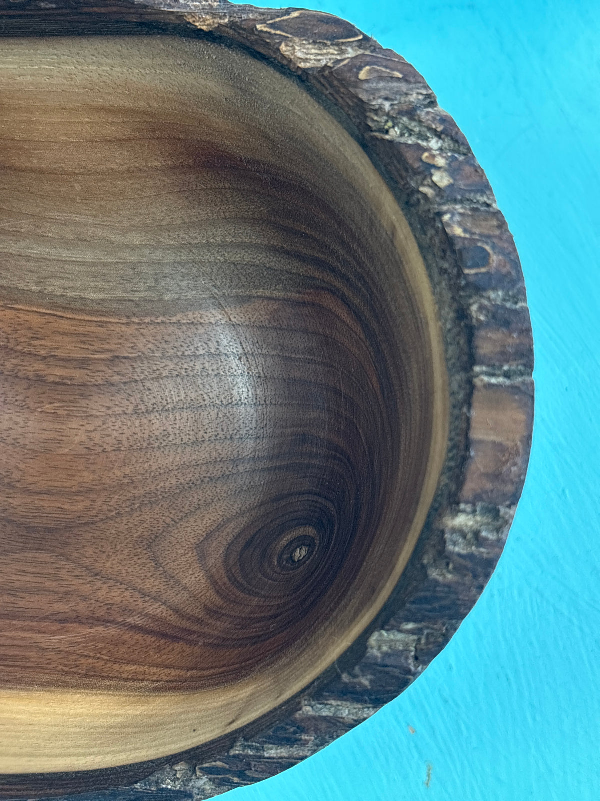 live edge one of  kind handmade wooden bowl