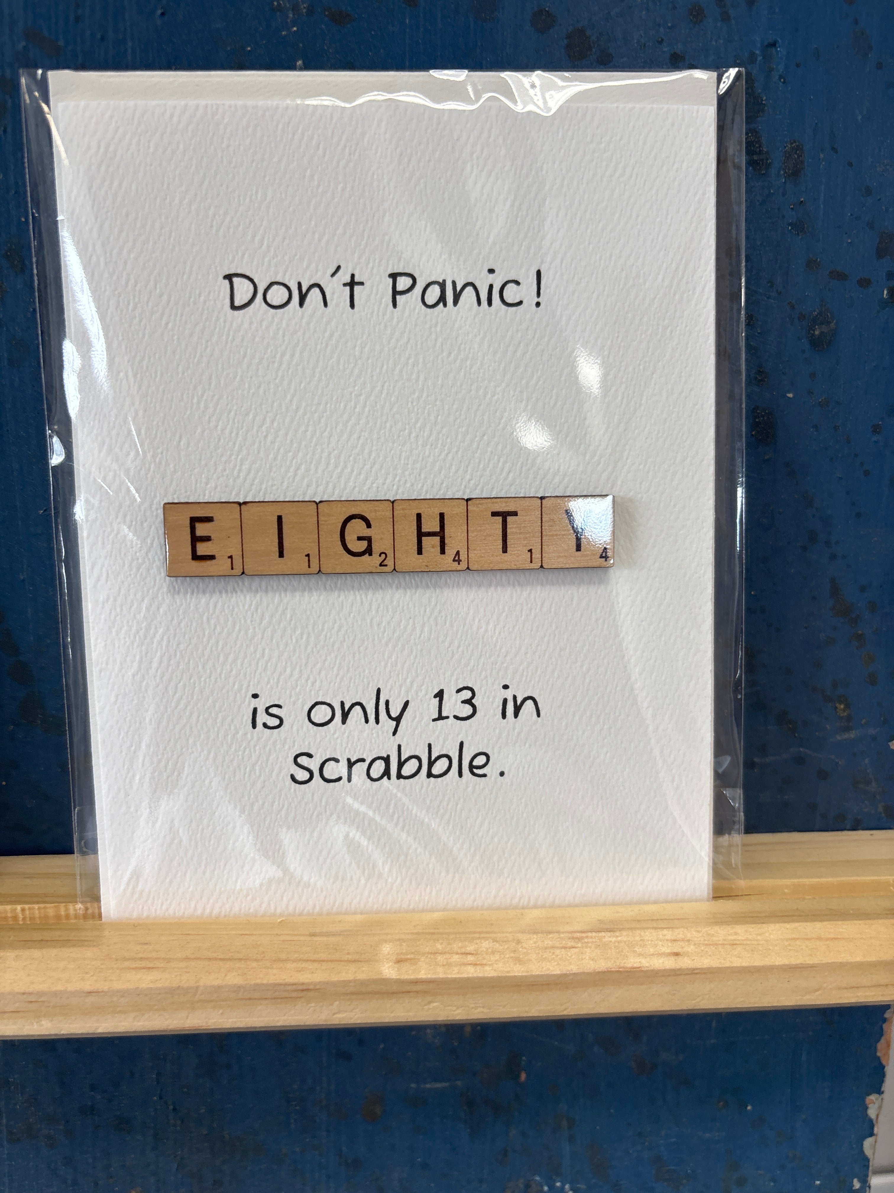 Scrabble-Themed Birthday Card
