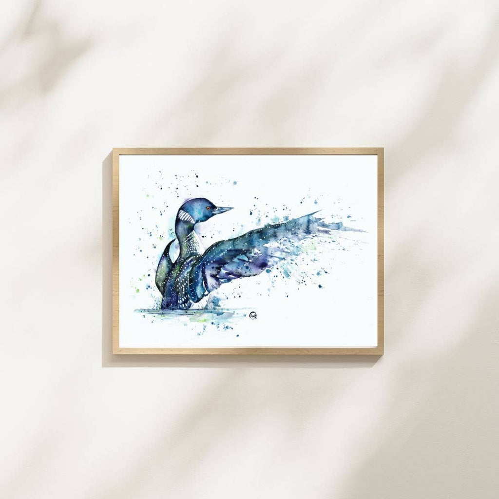 Loon Watercolor Painting Art Print