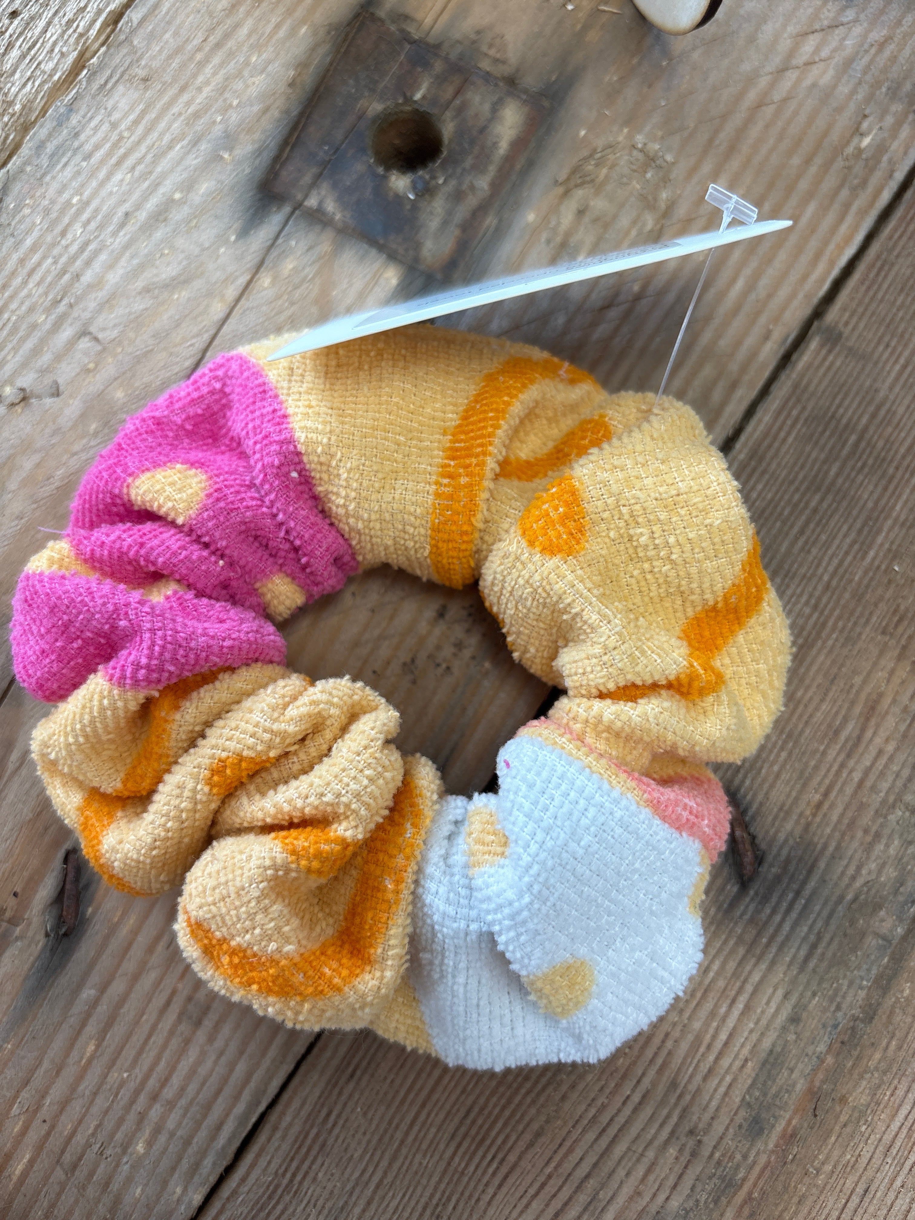 Handmade Repurposed Towel Scrunchies by Sew So Nancy