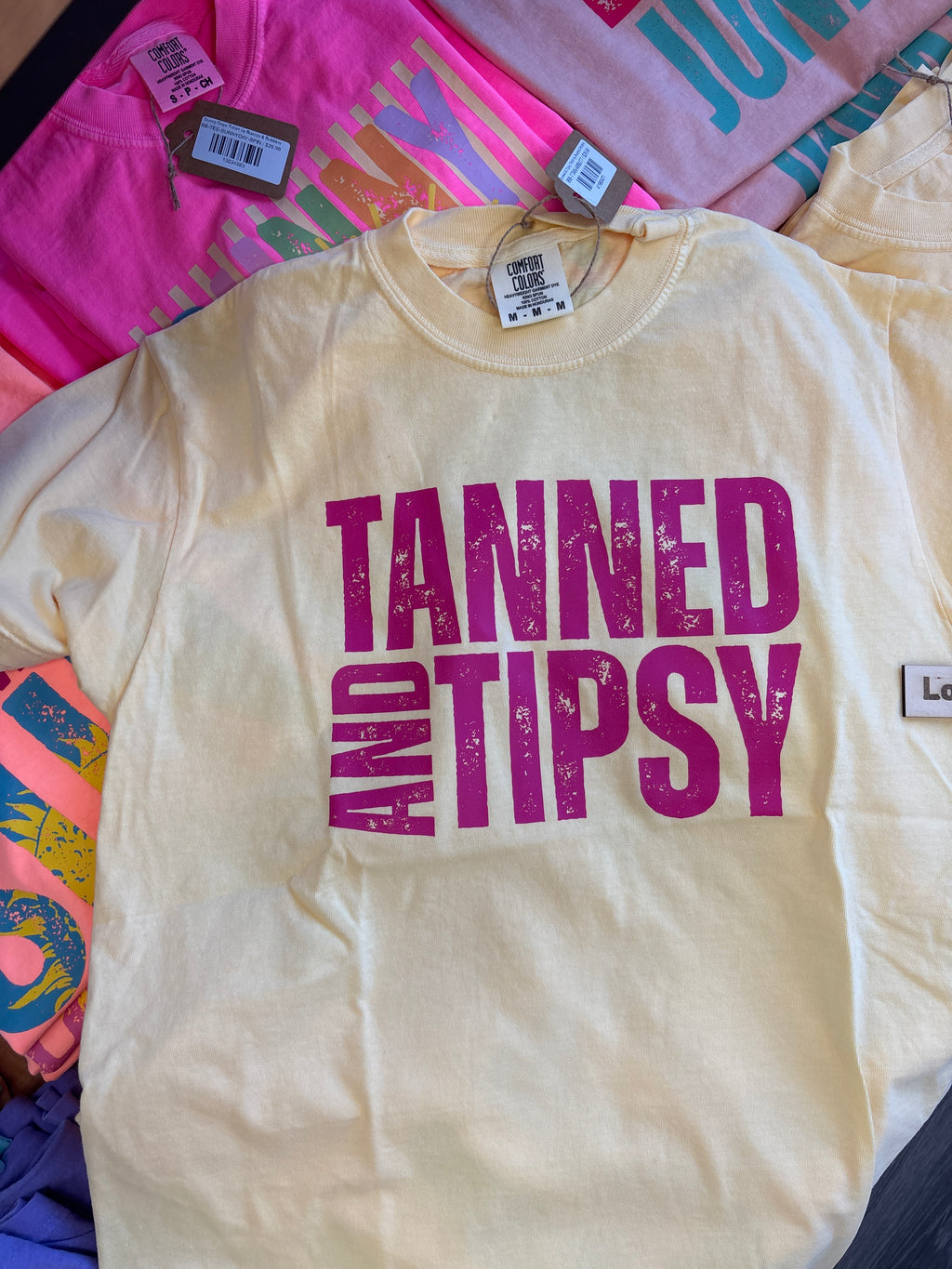 Tanned & Tipsy Tshirt by Boards & Bobbins