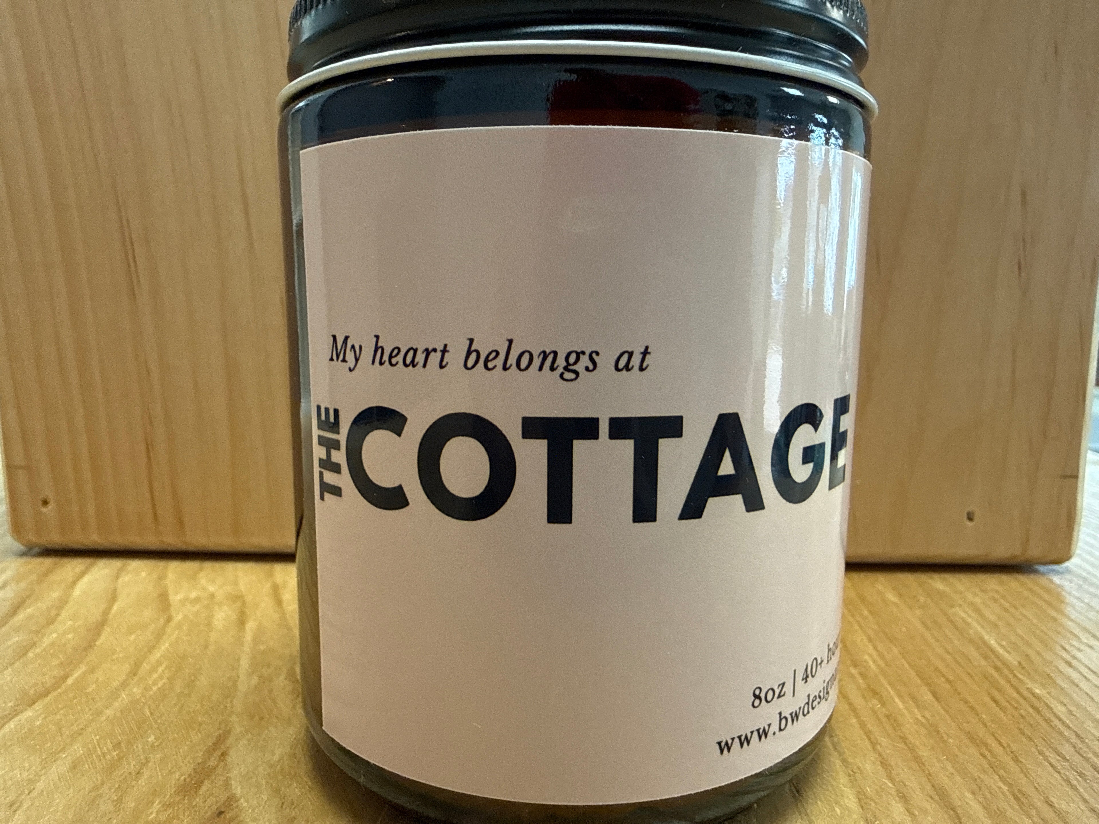 My Heart Belongs at the Cottage Candle