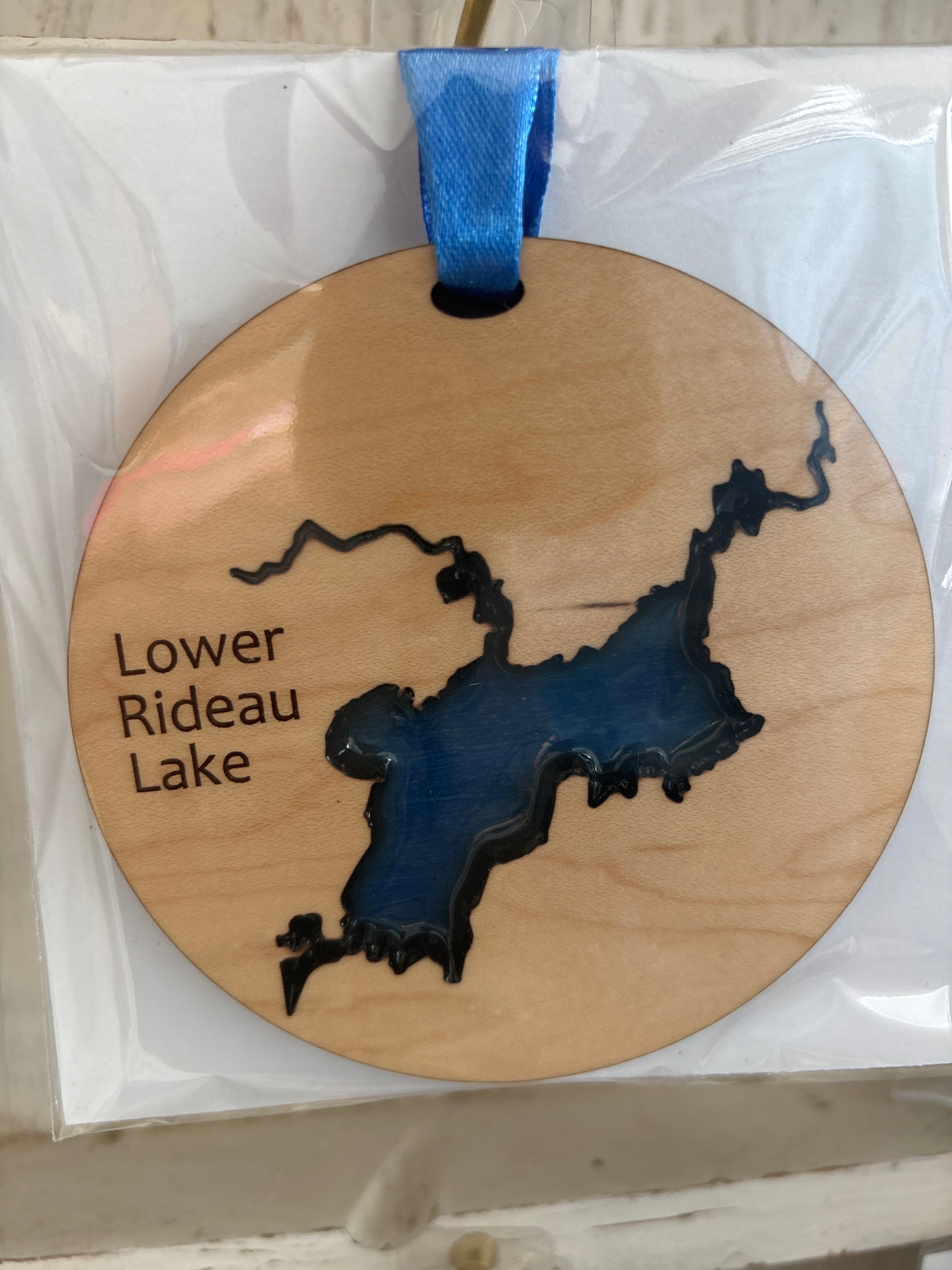 Wood and Resin Lake Ornaments by Goodwin Greetings