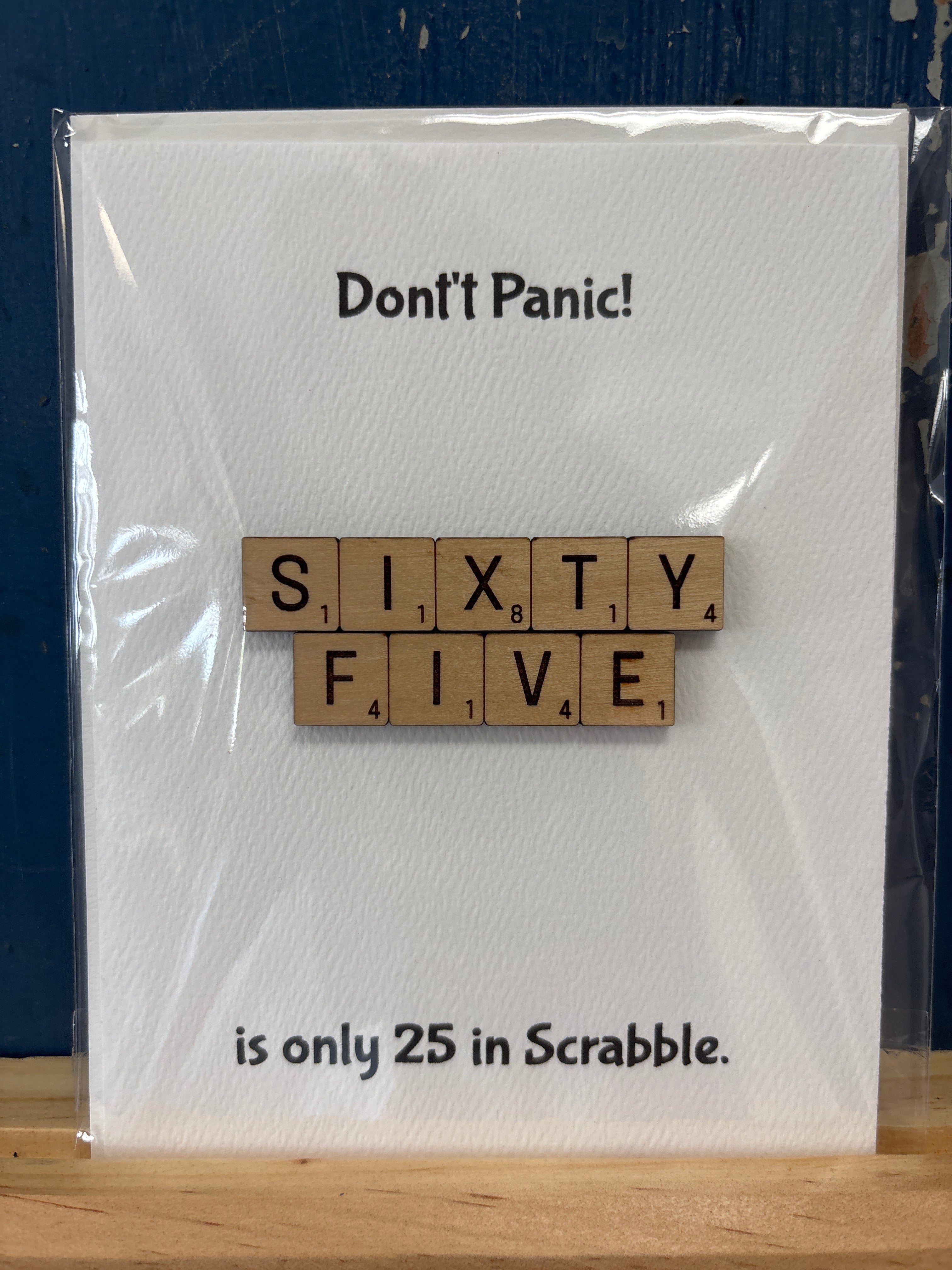 Scrabble-Themed Birthday Card